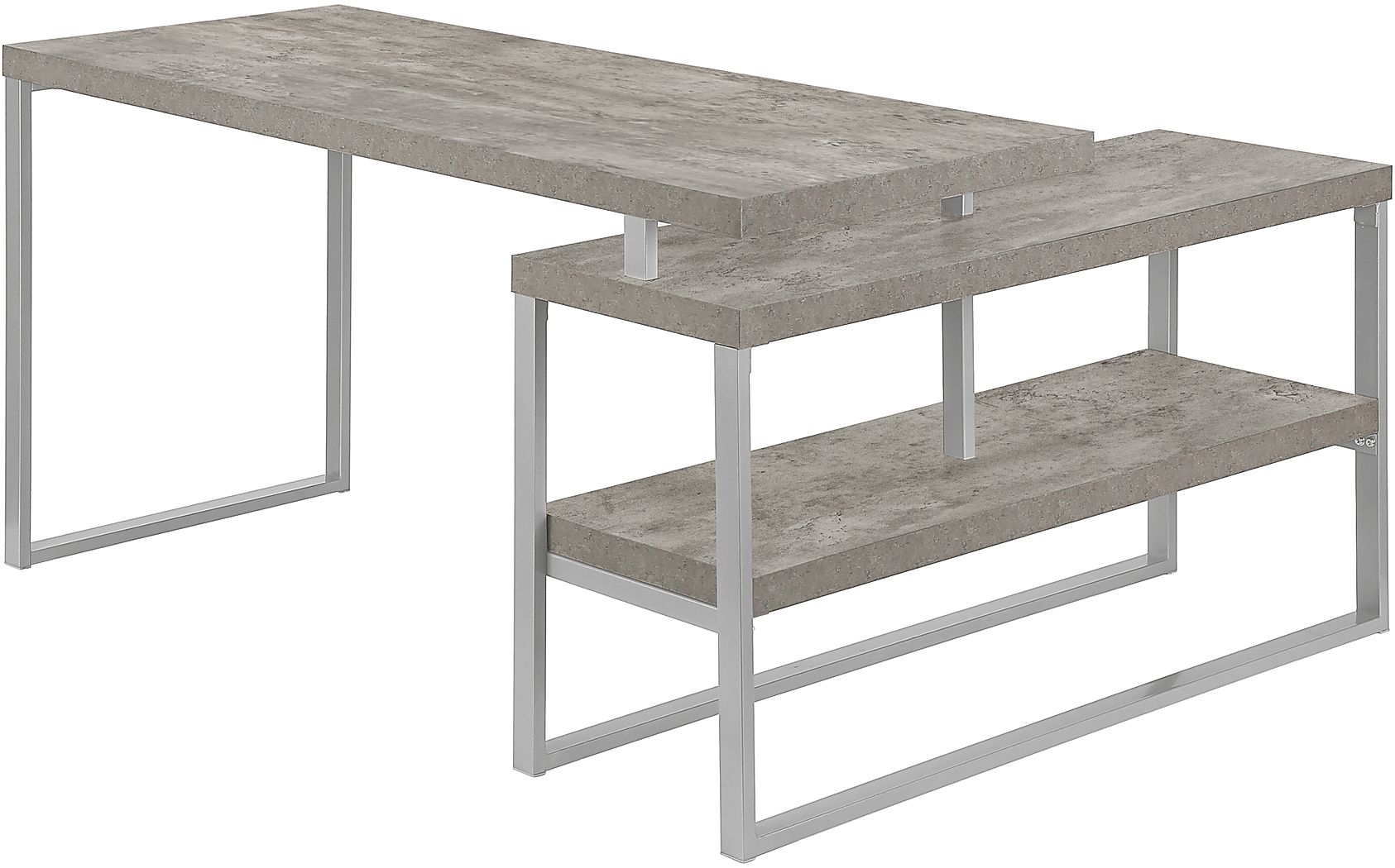 Woodrill Gray Desk - Thumbnail 3