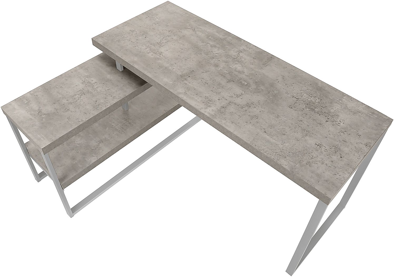 Woodrill Gray Desk - Thumbnail 5