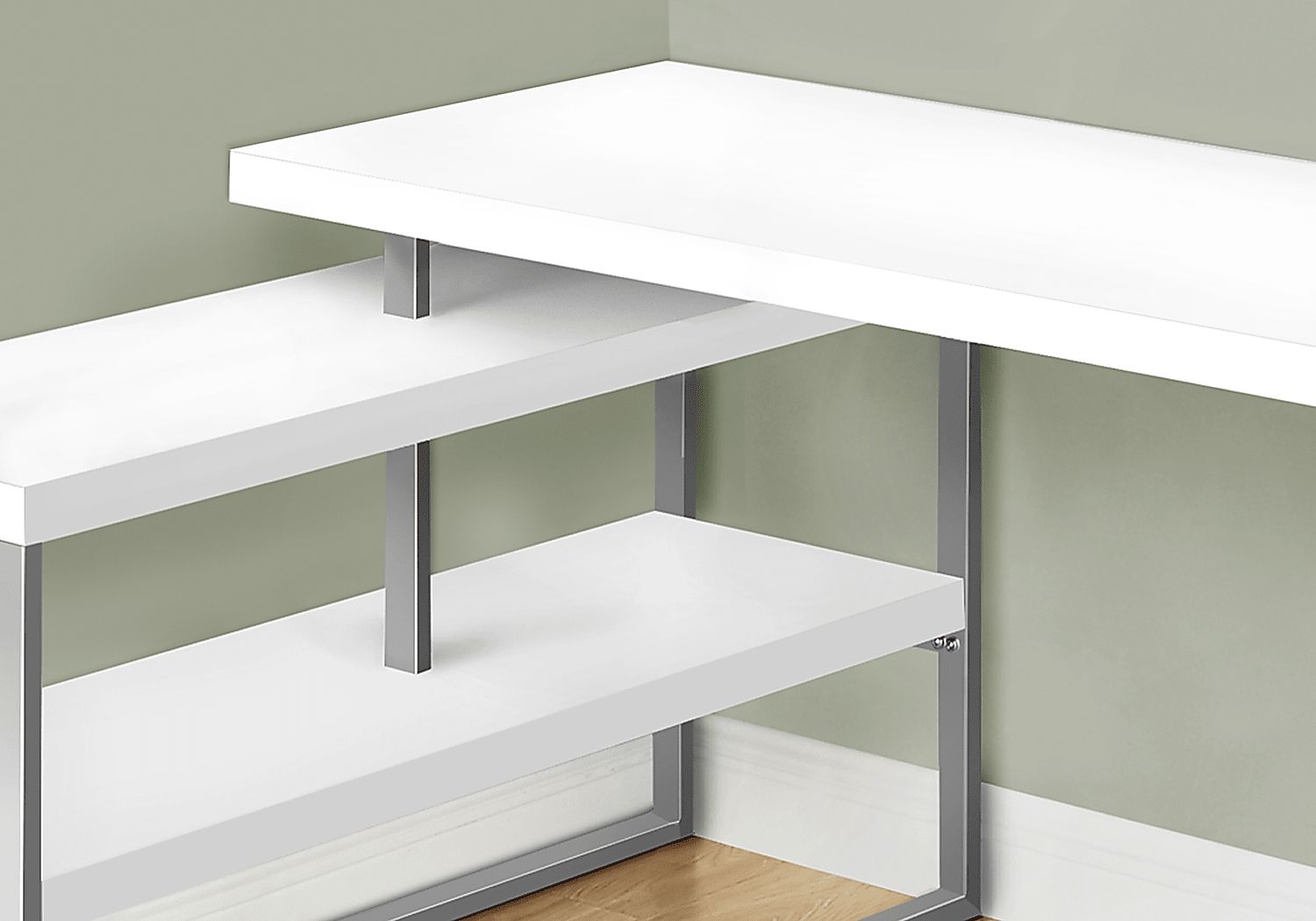 Woodrill White Desk - Thumbnail 2