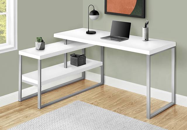 Woodrill White Desk - Thumbnail - Image 10