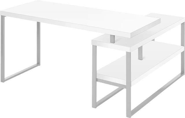Woodrill White Desk - Thumbnail - Image 1