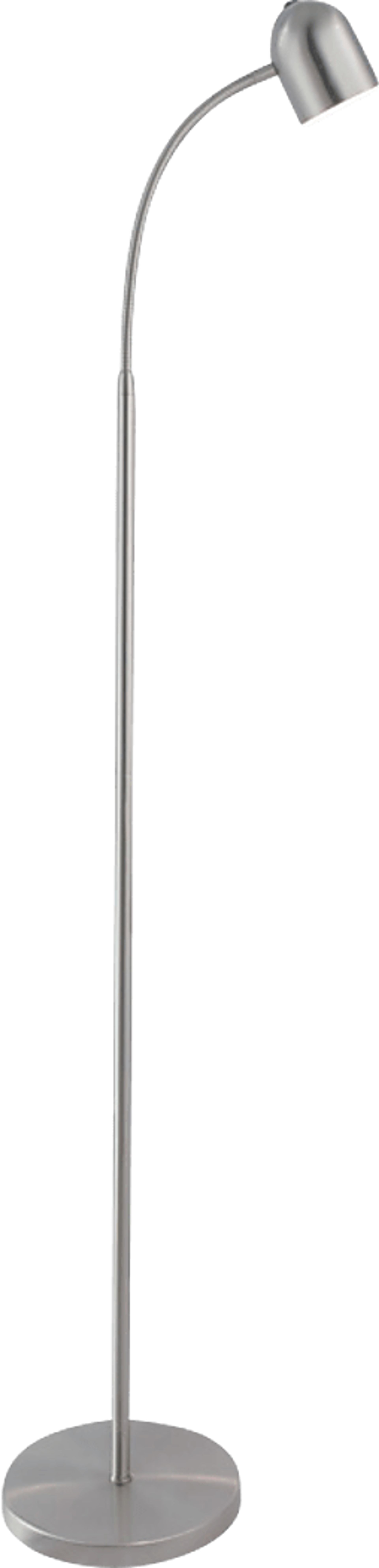 Woodrow Cave Silver Floor Lamp - Image 1