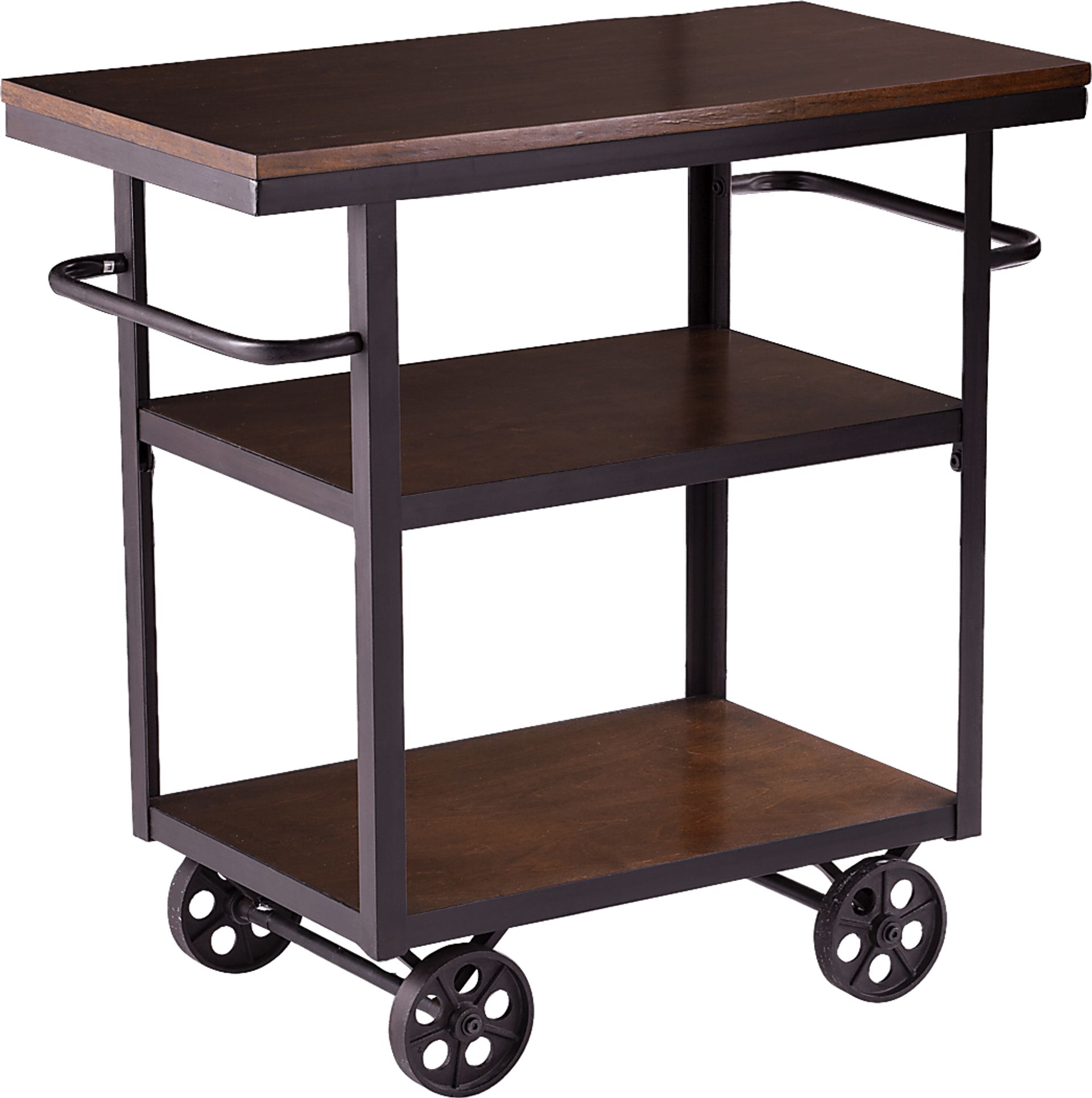 Woodslee Espresso Kitchen Island - Image 1