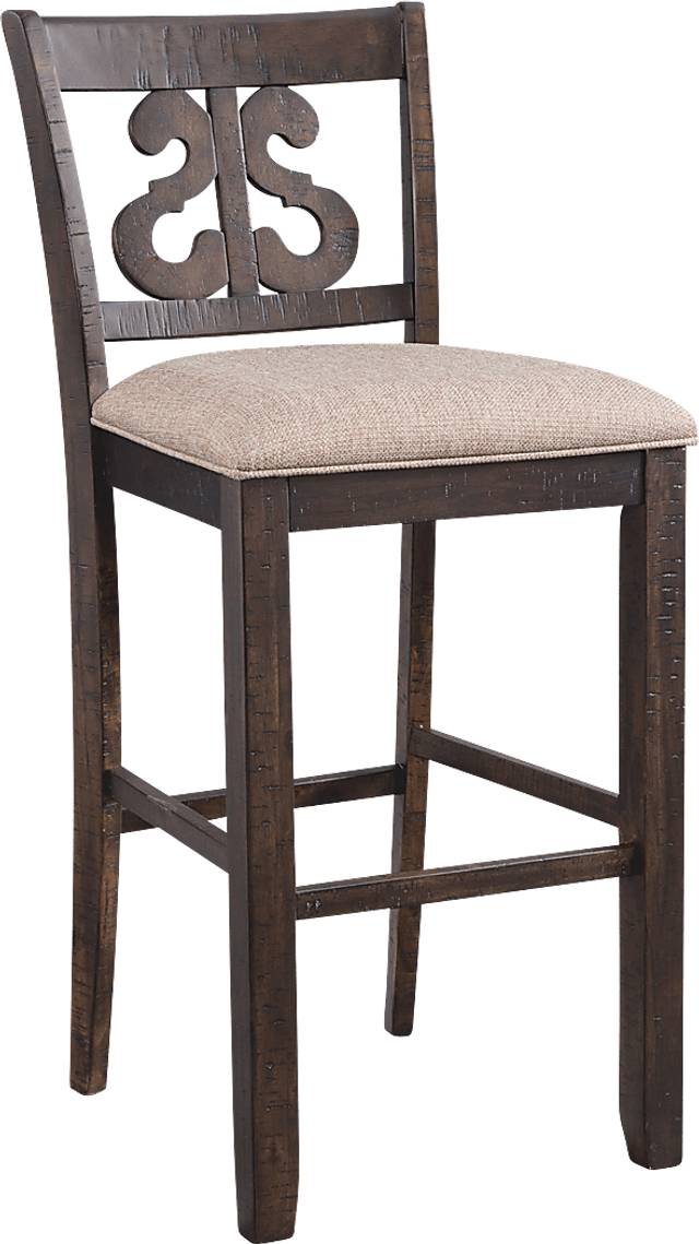 Woodvine Brown Bar Stool Set - Thumbnail - Image 3