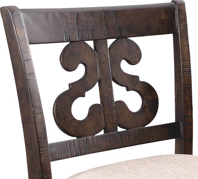 Woodvine Brown Bar Stool Set - Thumbnail - Image 10