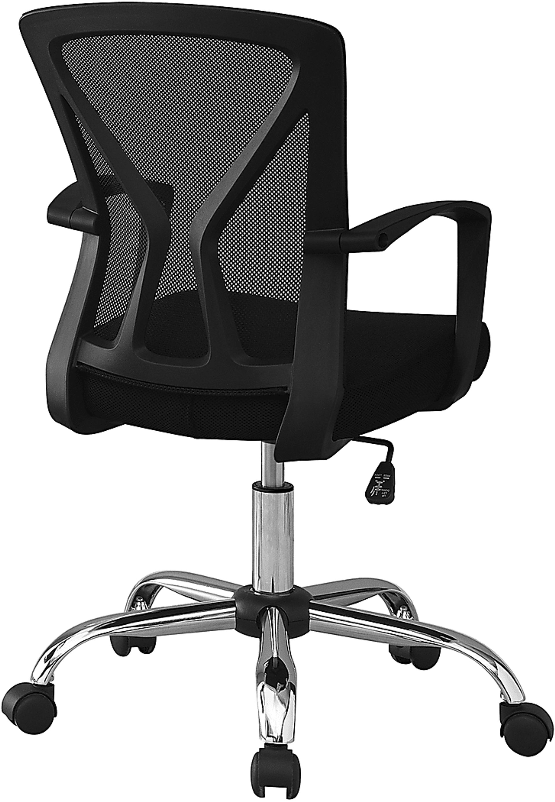 Woodwardia Black Chrome Office Chair - Image 2