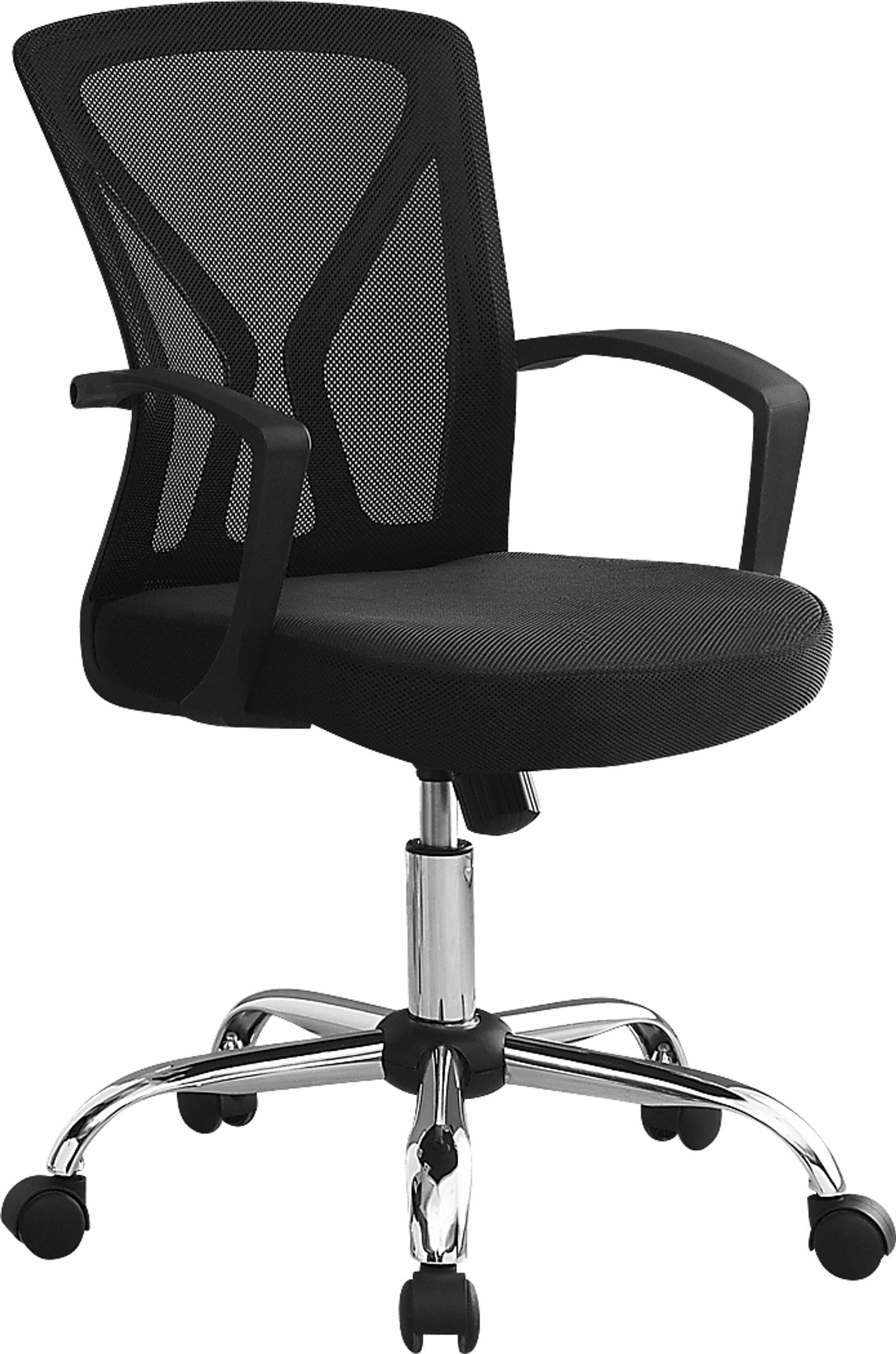 Woodwardia Black Chrome Office Chair - Image 1