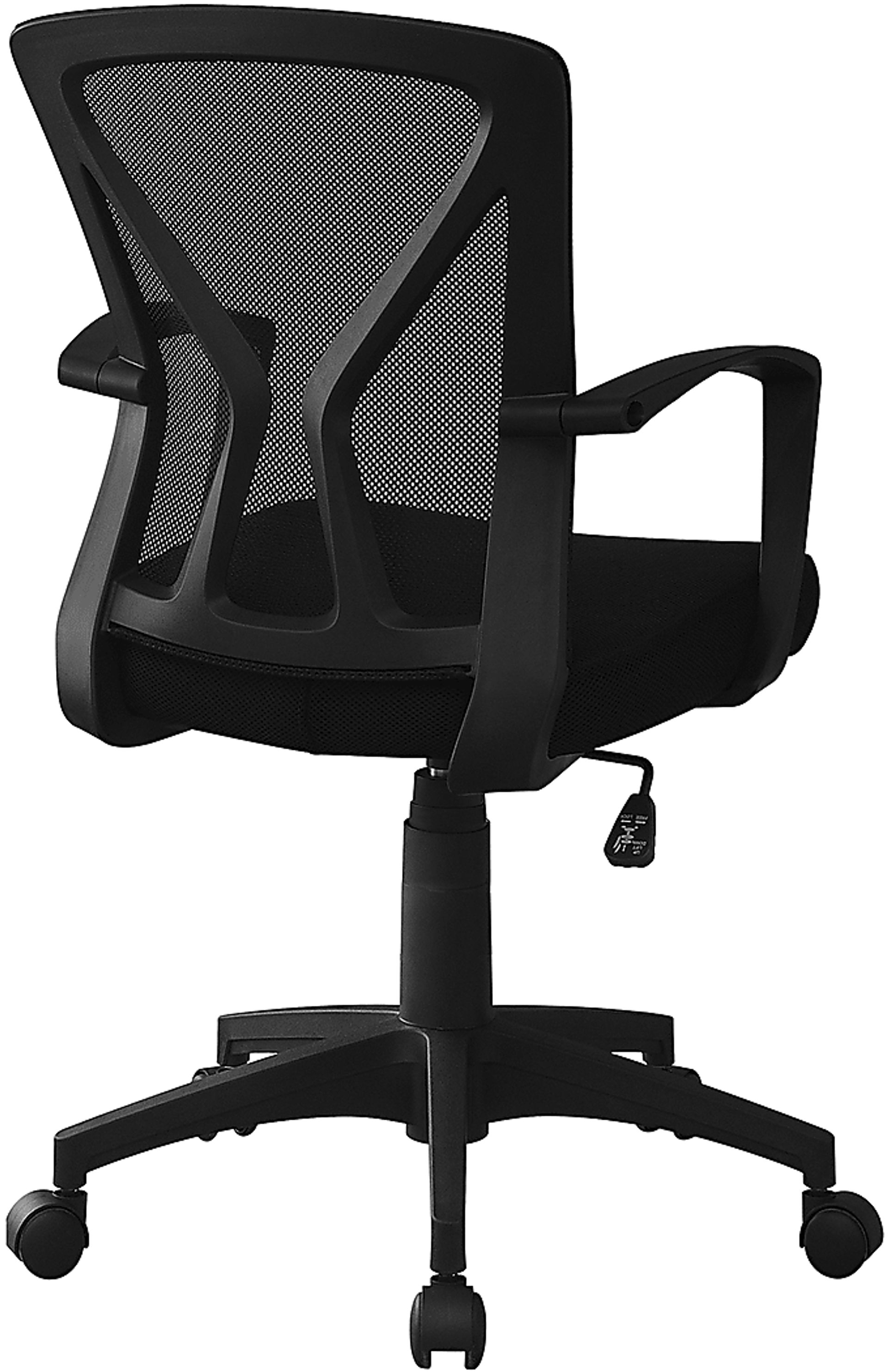 Woodwardia Black Office Chair - Image 2