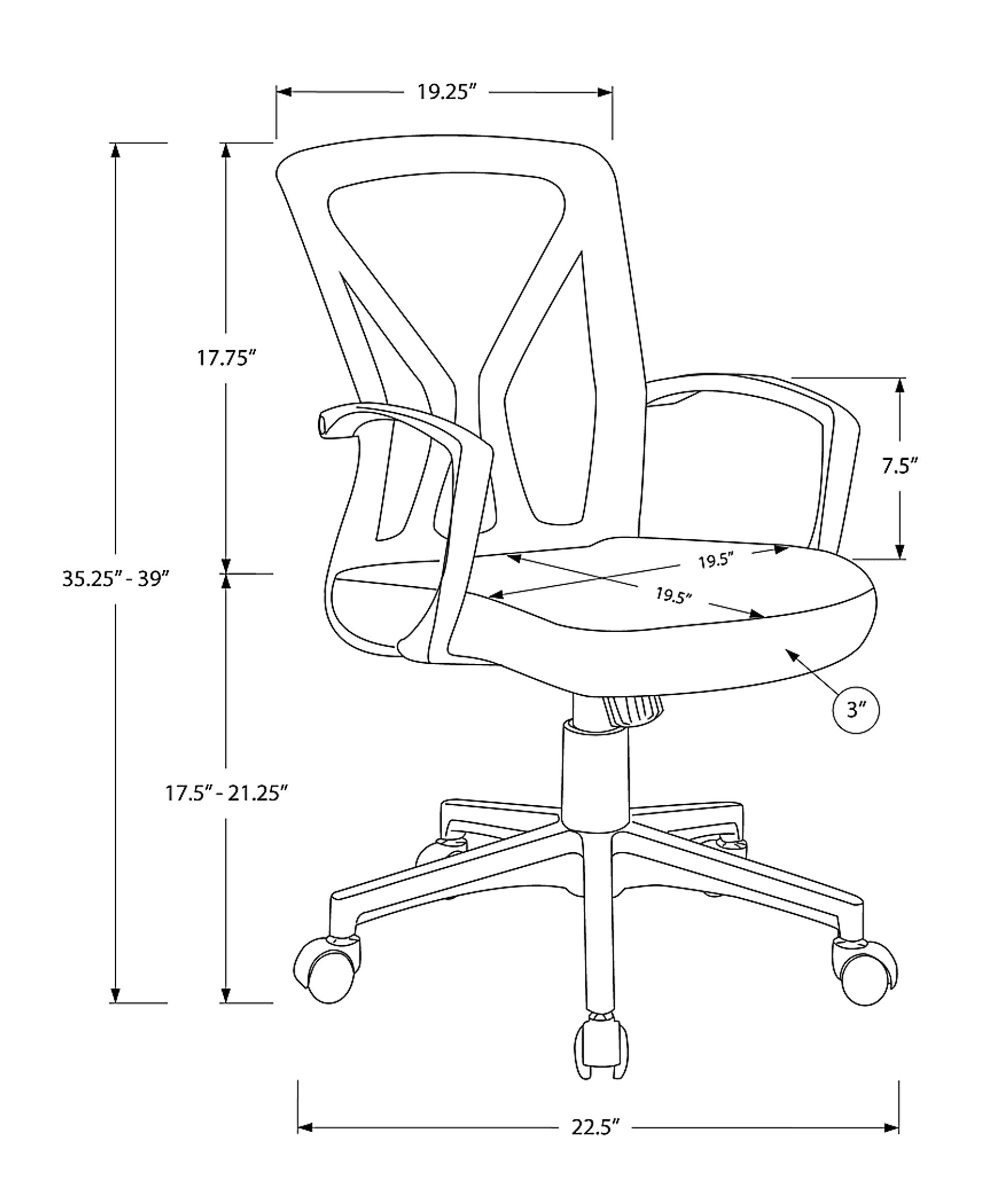 Woodwardia Black Office Chair - Image 6