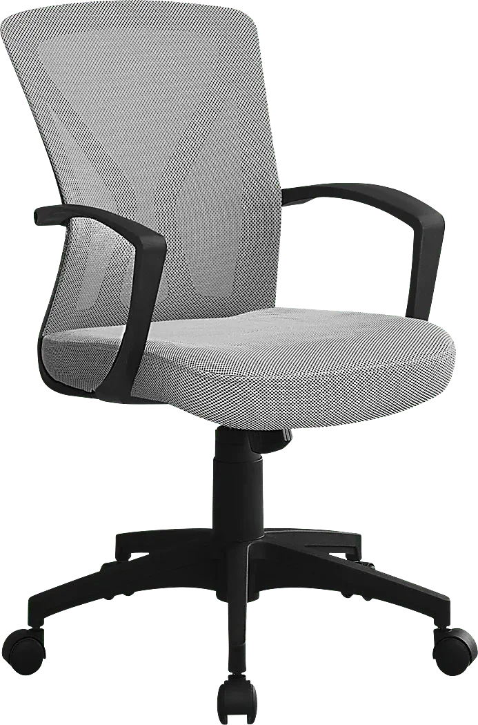 Woodwardia Gray Nylon Fabric Office Chair Rooms to Go