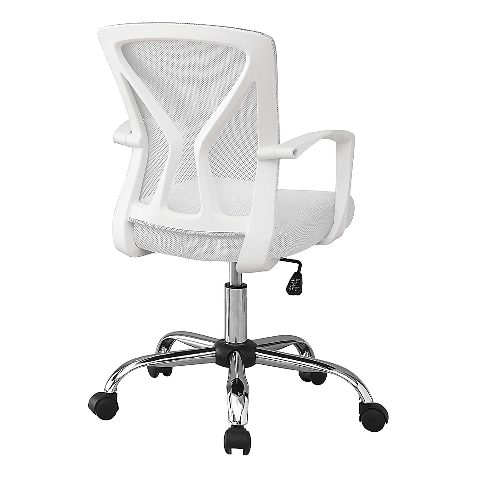 Woodwardia White Chrome Office Chair - Image 2
