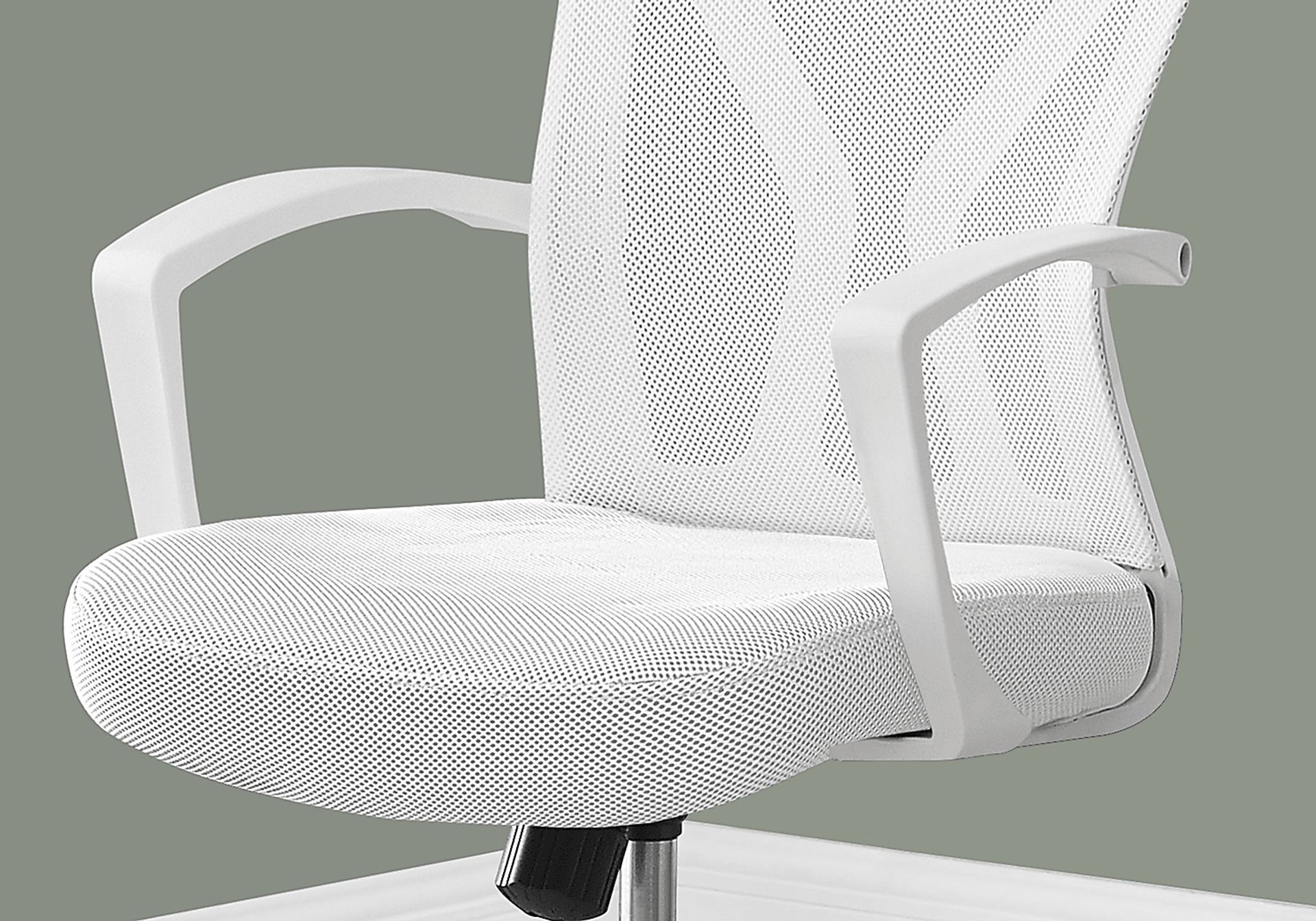 Woodwardia White Chrome Office Chair - Image 3