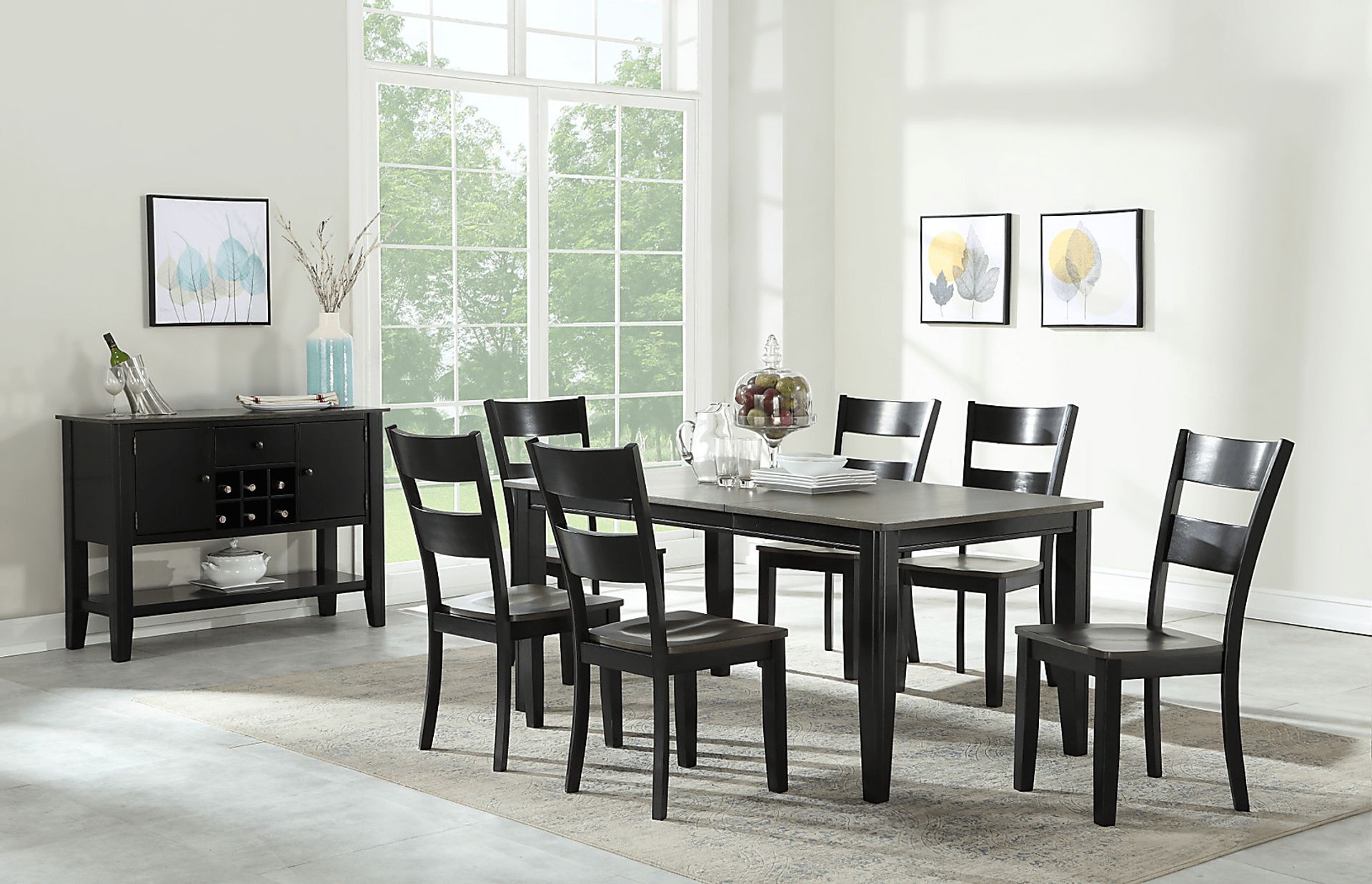 Woodybrook Black Side Chair, Set of 2 - Image 4