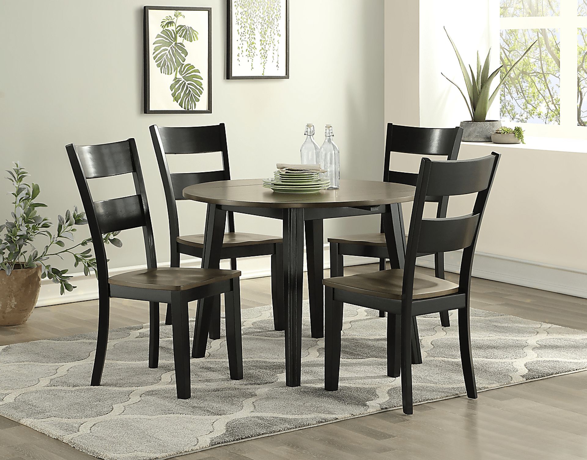 Woodybrook Black Side Chair, Set of 2 - Image 5