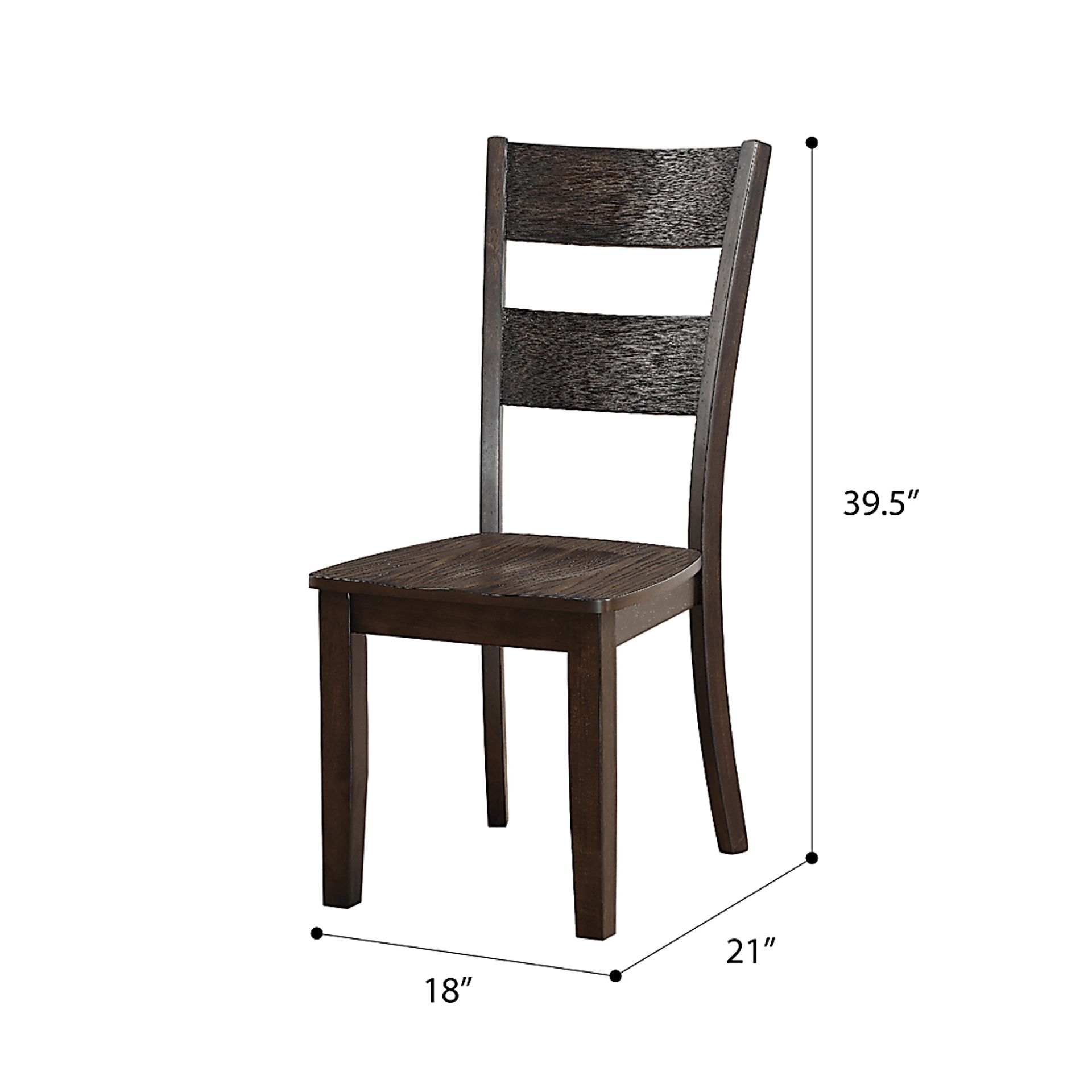 Woodybrook Brown Side Chair, Set of 2 - Image 5