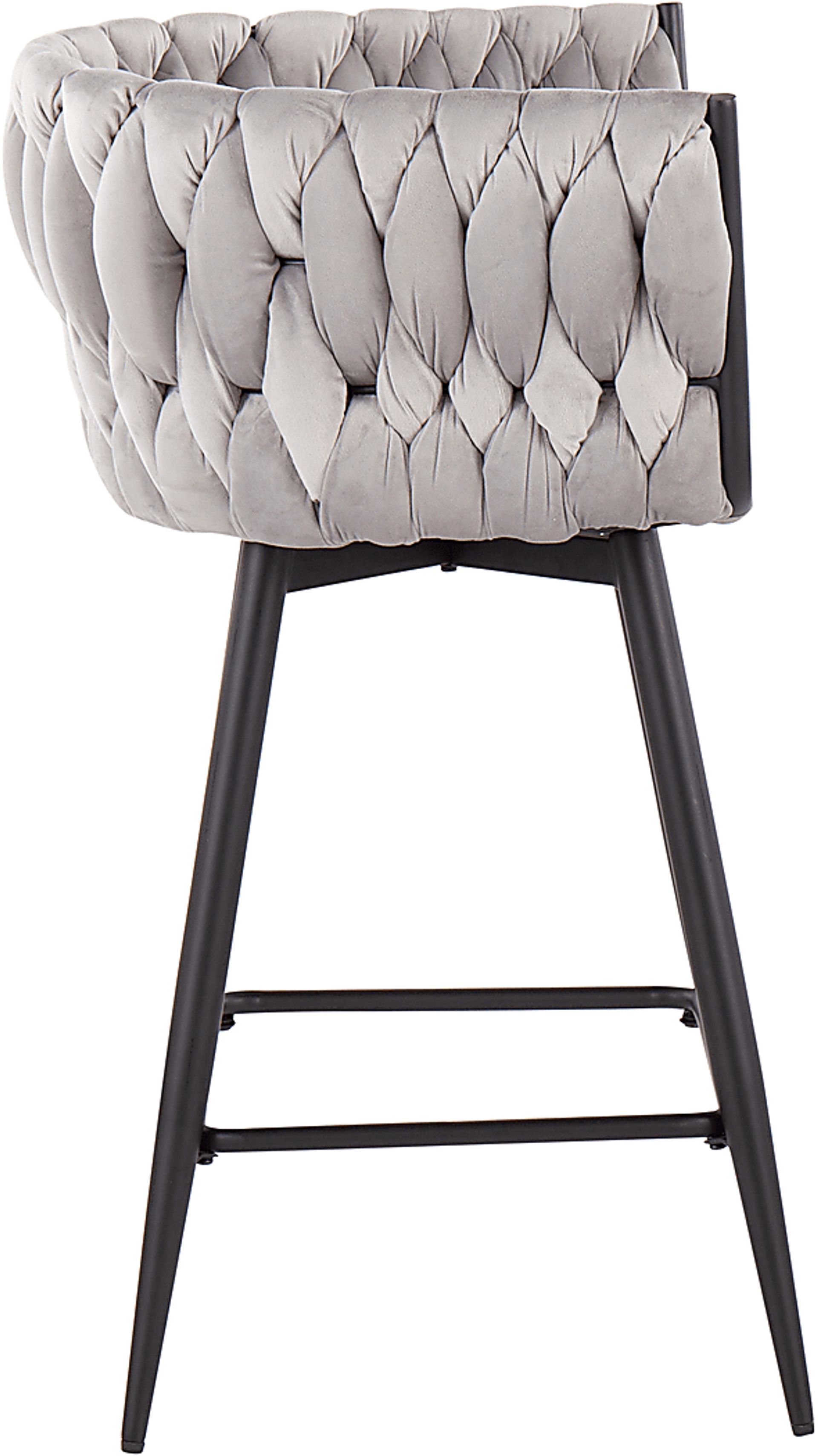 Wooldridge Silver Counter Height Stool, Set of 2 - Image 3
