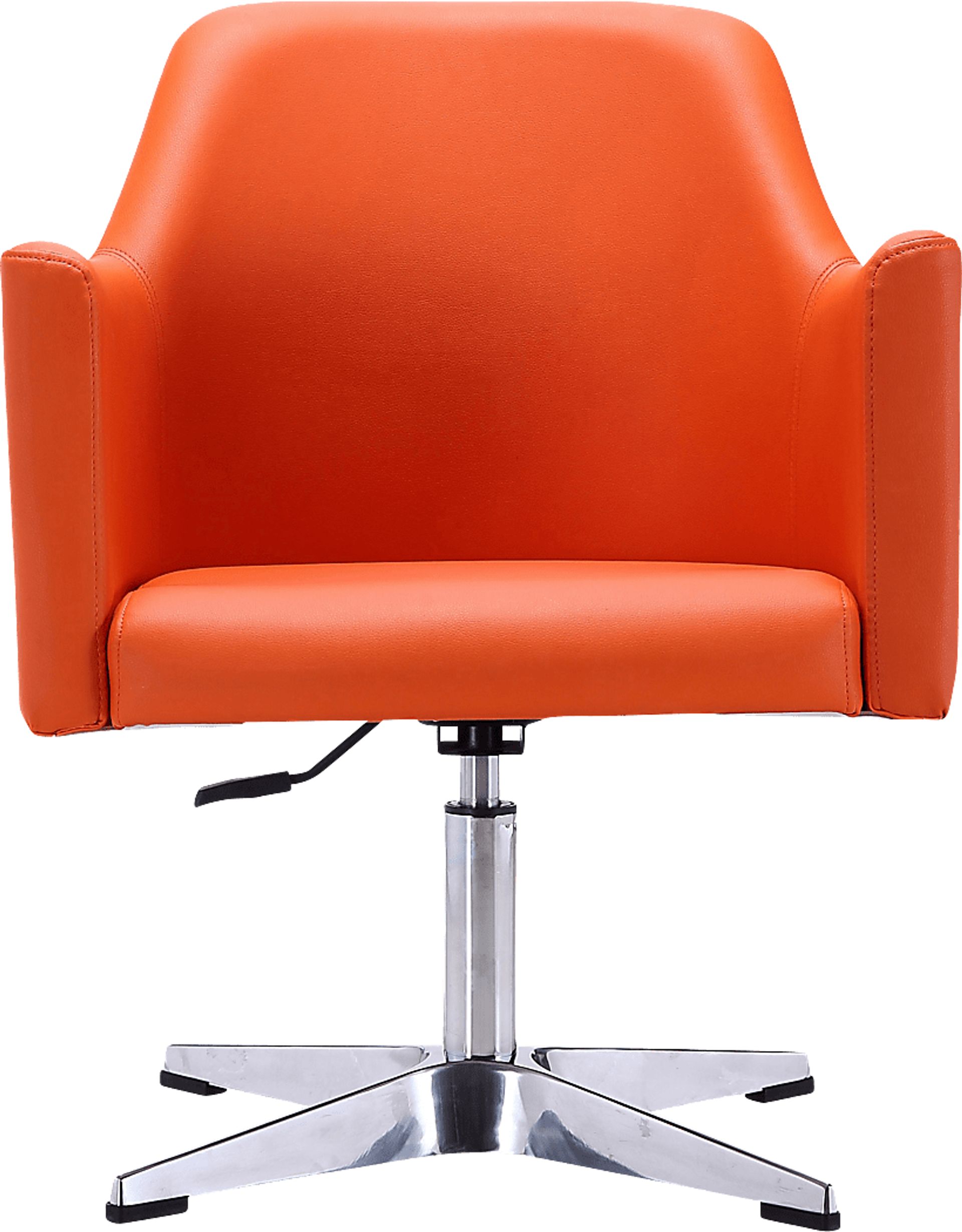 Woolfram Orange Swivel Accent Chair - Image 2