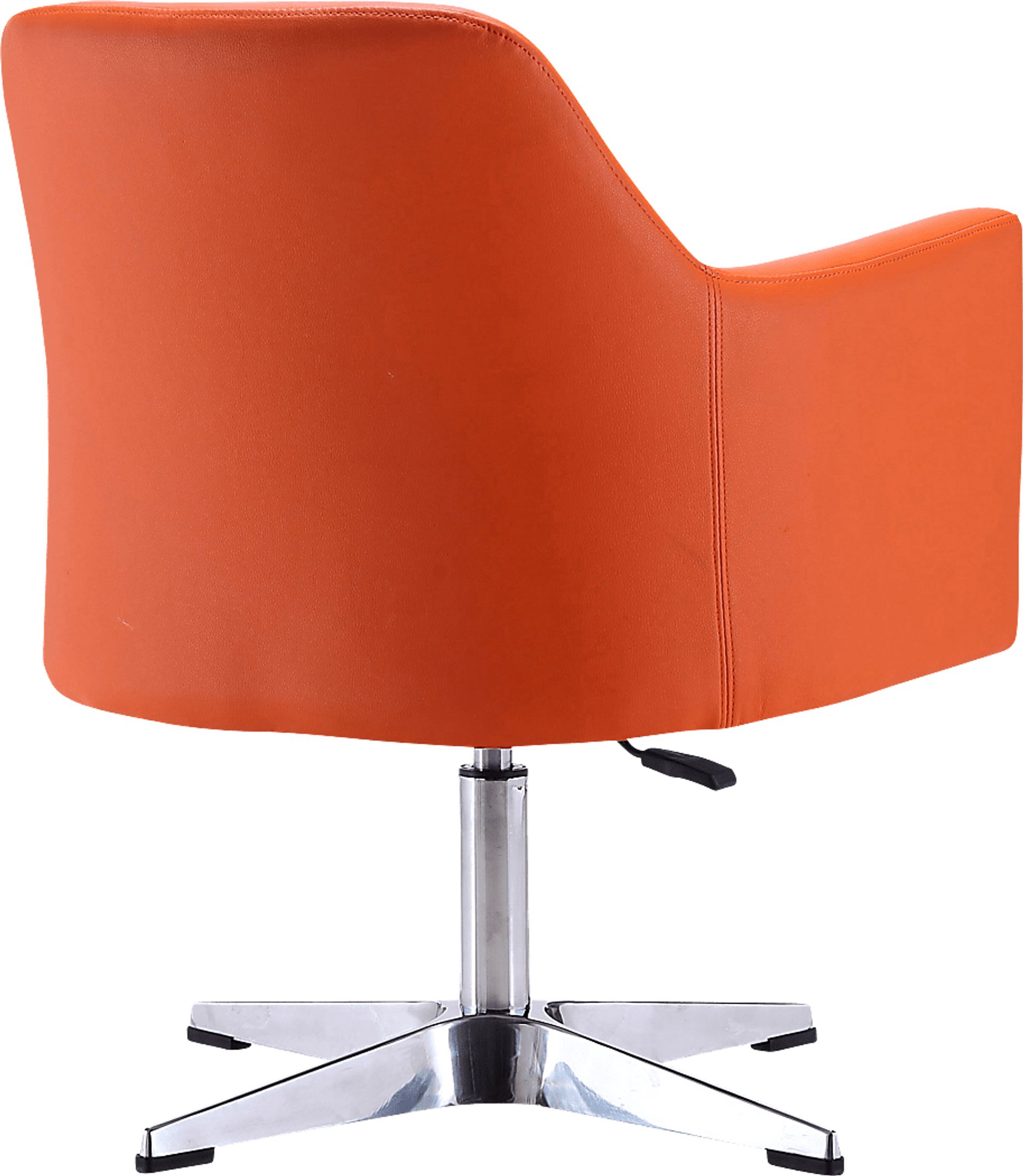 Woolfram Orange Swivel Accent Chair - Image 4