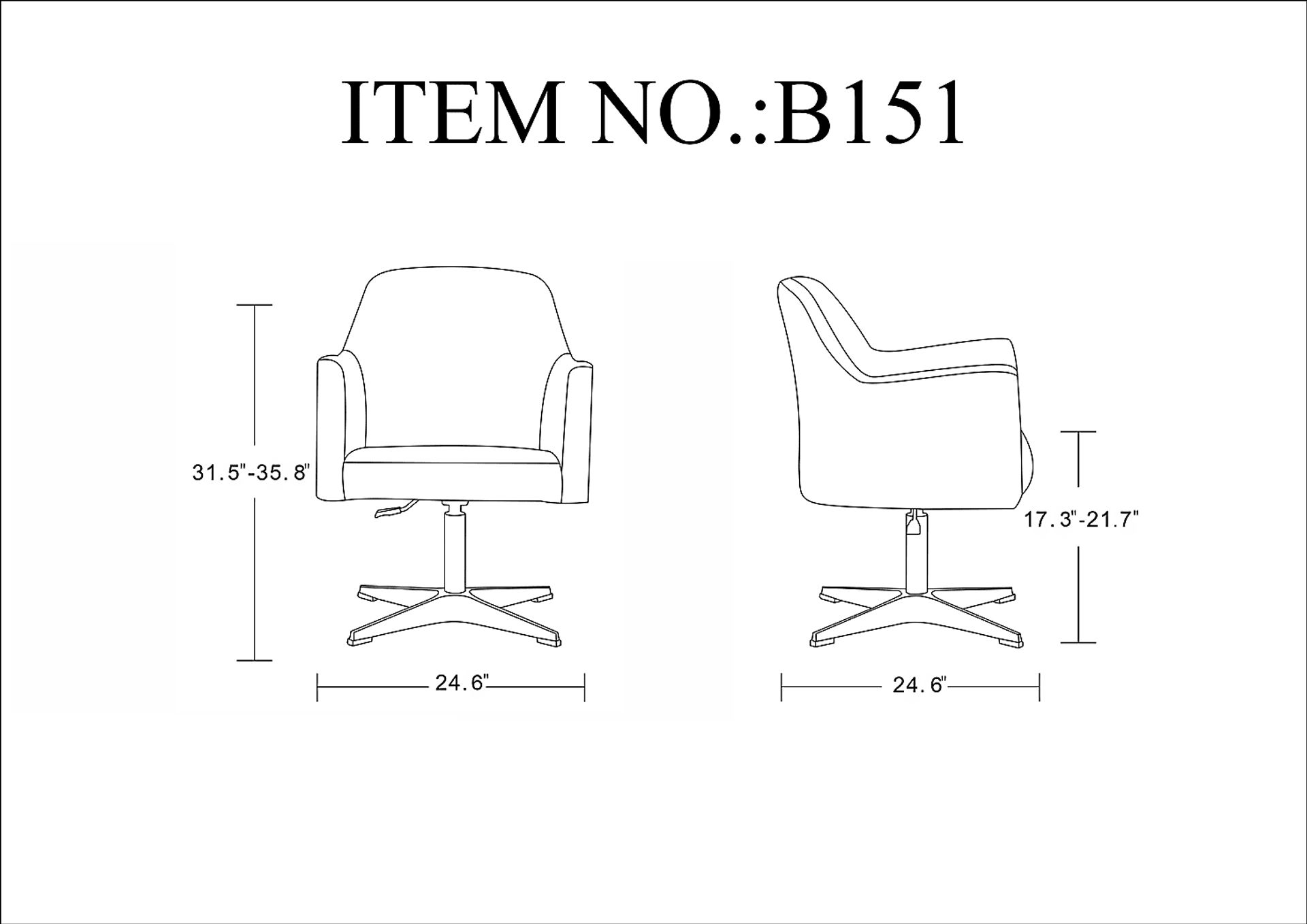 Woolfram Orange Swivel Accent Chair - Image 5