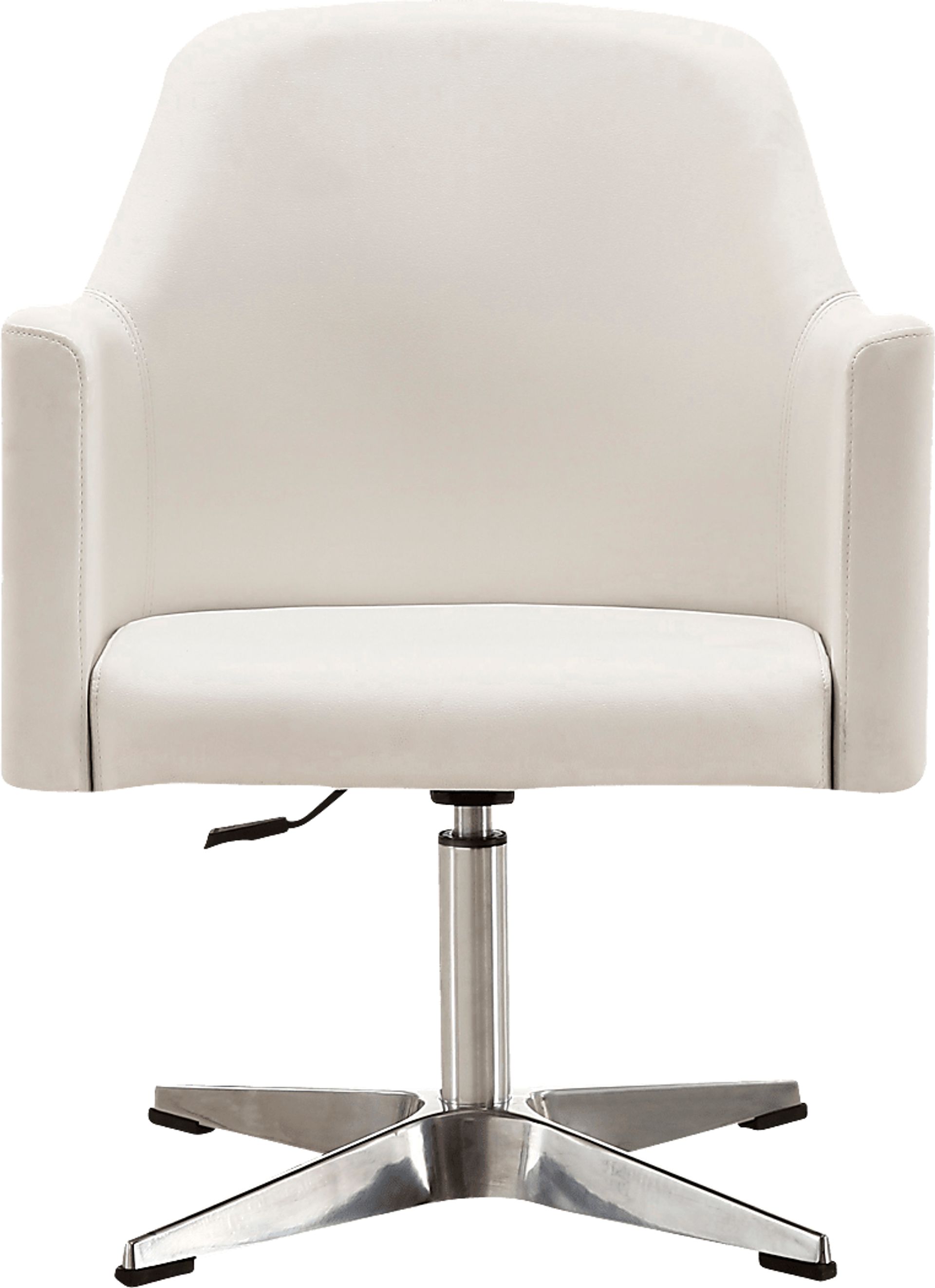 Woolfram White Swivel Accent Chair - Image 2