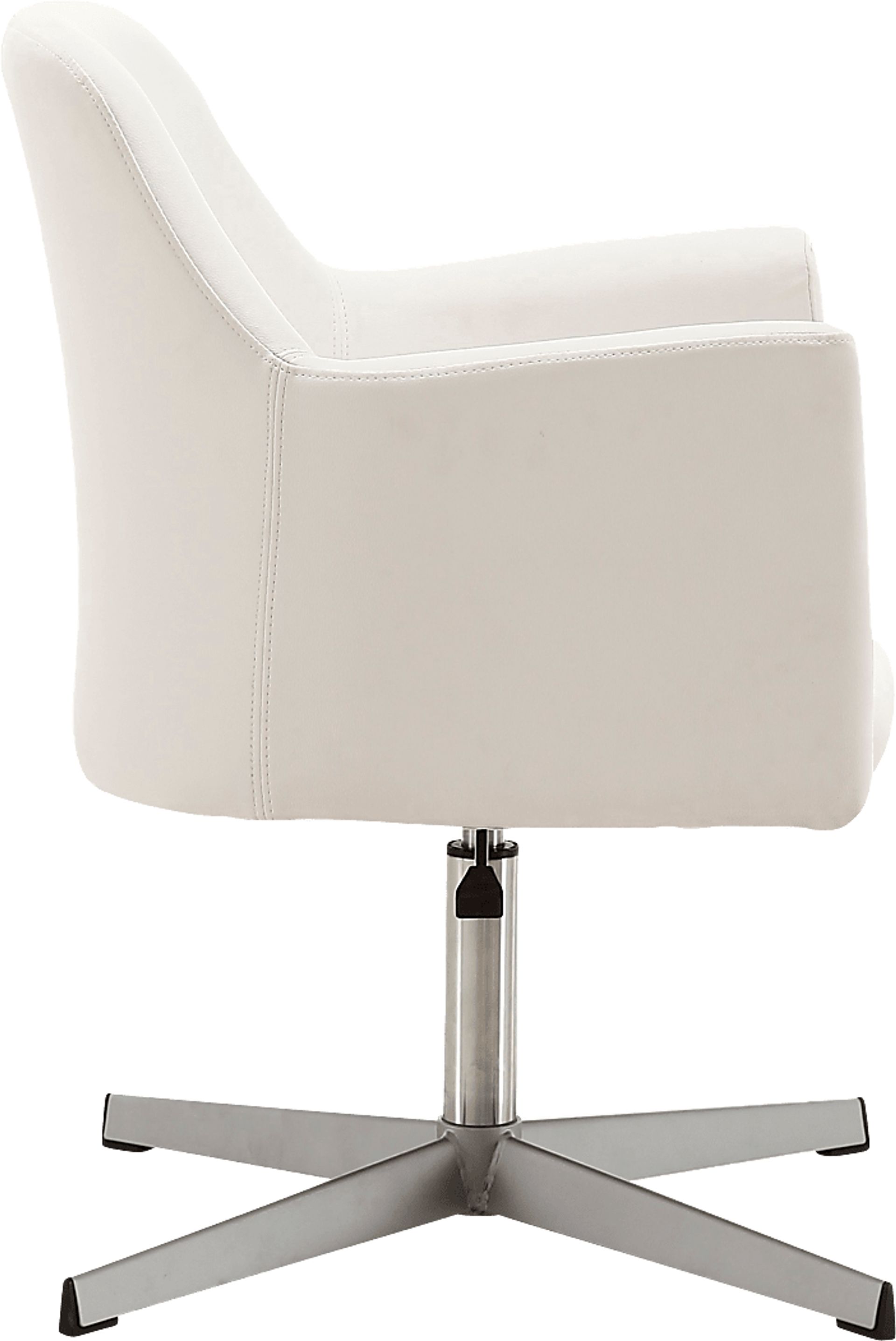 Woolfram White Swivel Accent Chair - Image 3