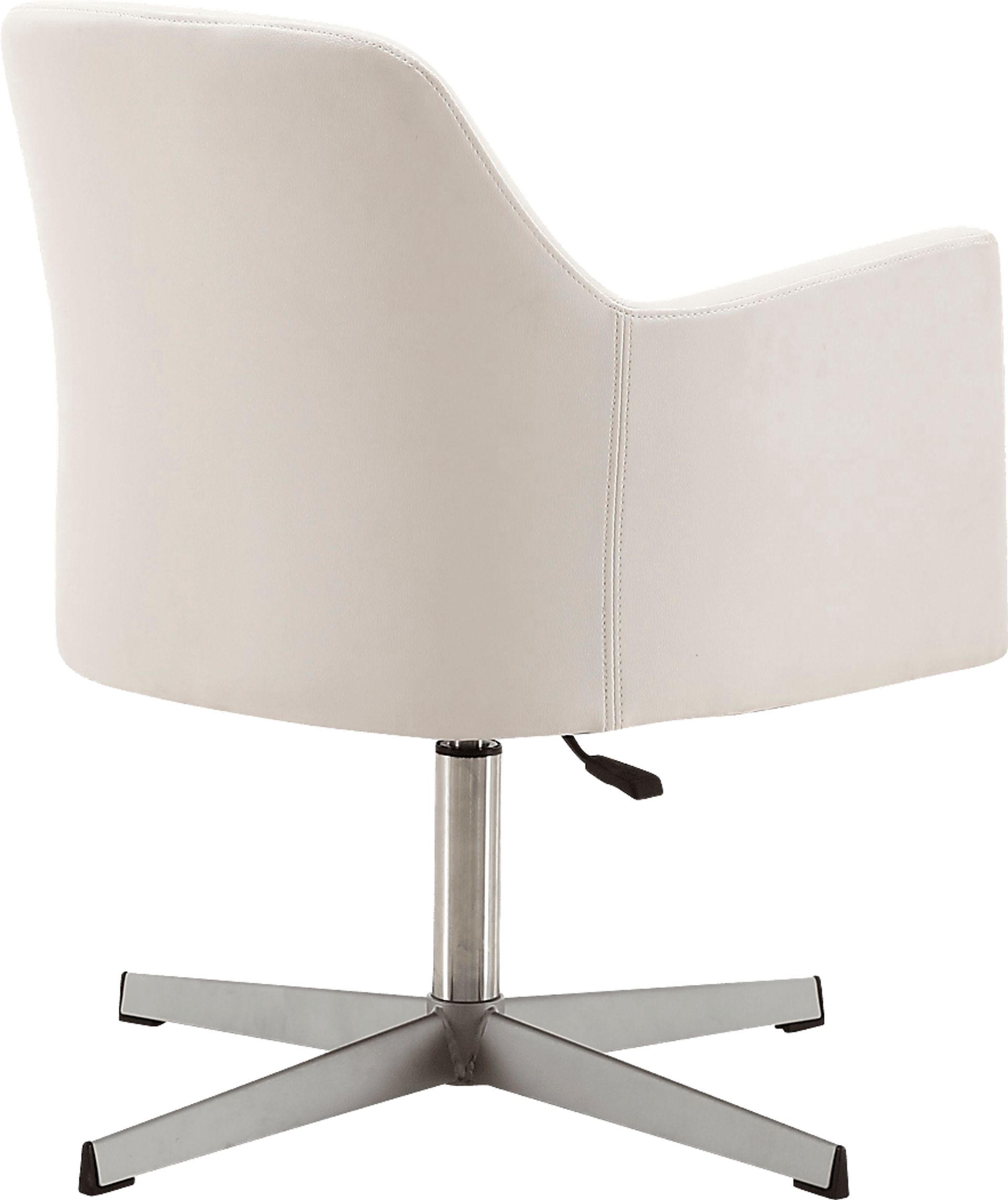 Woolfram White Swivel Accent Chair - Image 4