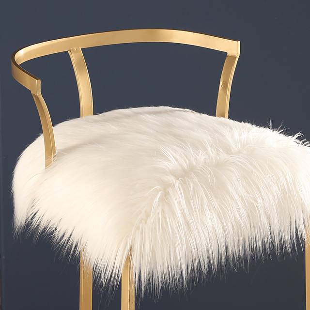 Woolin White Barstool - Thumbnail - Image 3