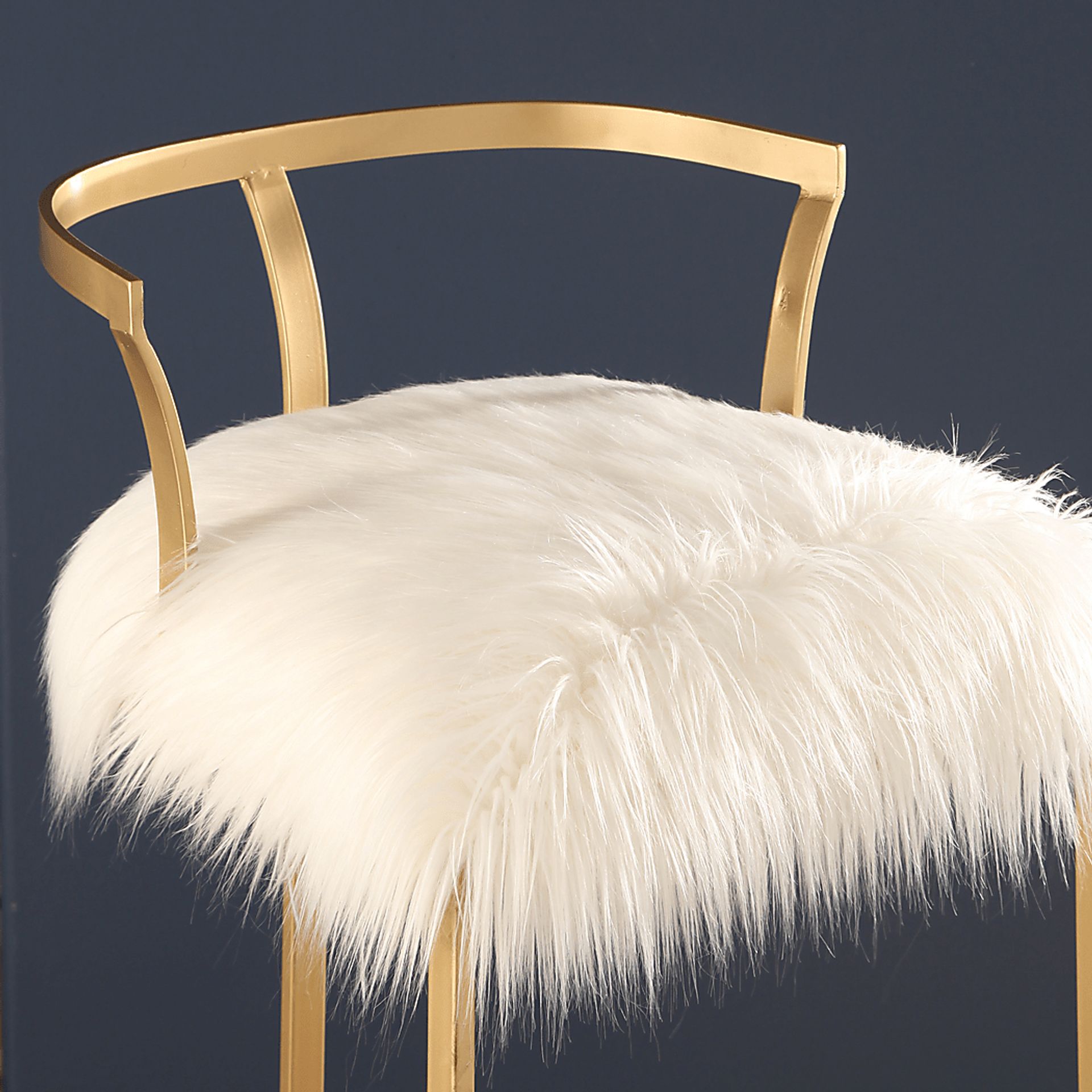 Woolin White Barstool - Image 3