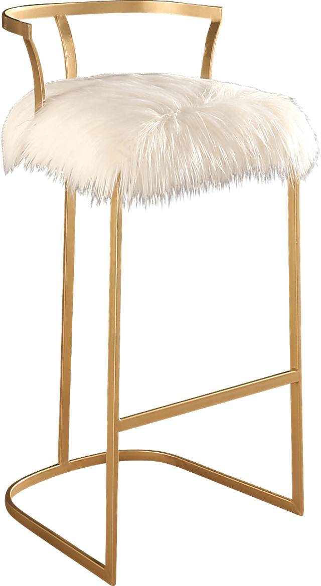 Woolin White Barstool - Thumbnail - Image 1