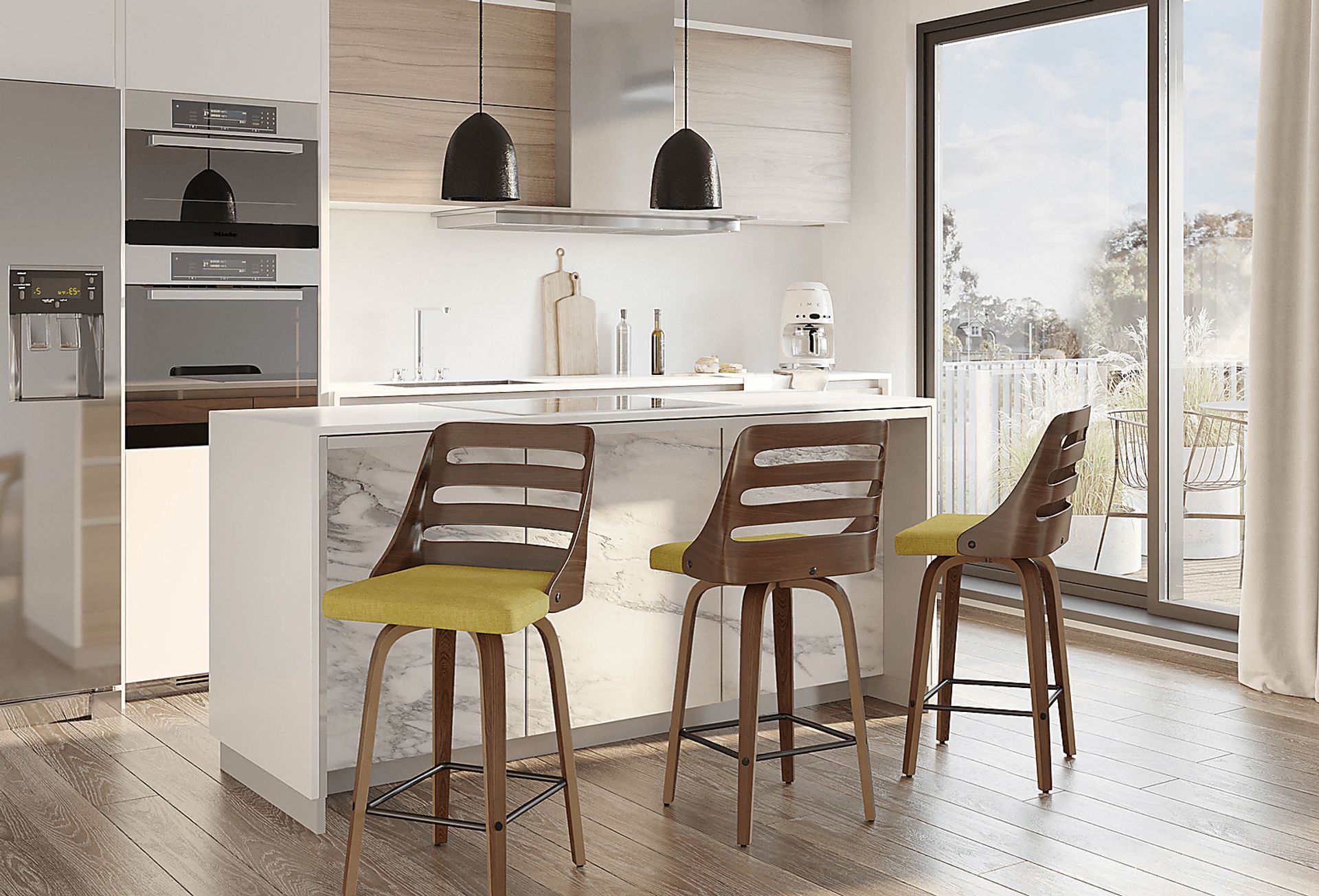 Woolwich Green Counter Height Stool, Set of 2 - Image 3