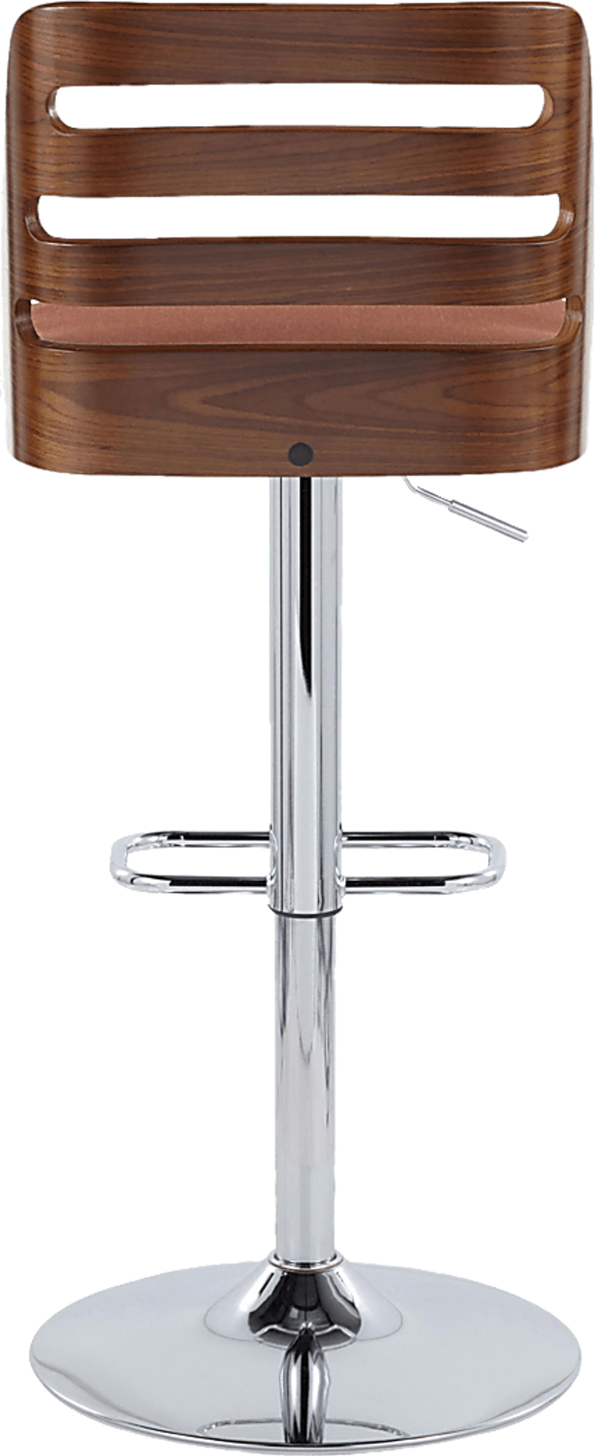 Woolwich II Orange Adjustable Swivel Barstool, Set of 2 - Image 8