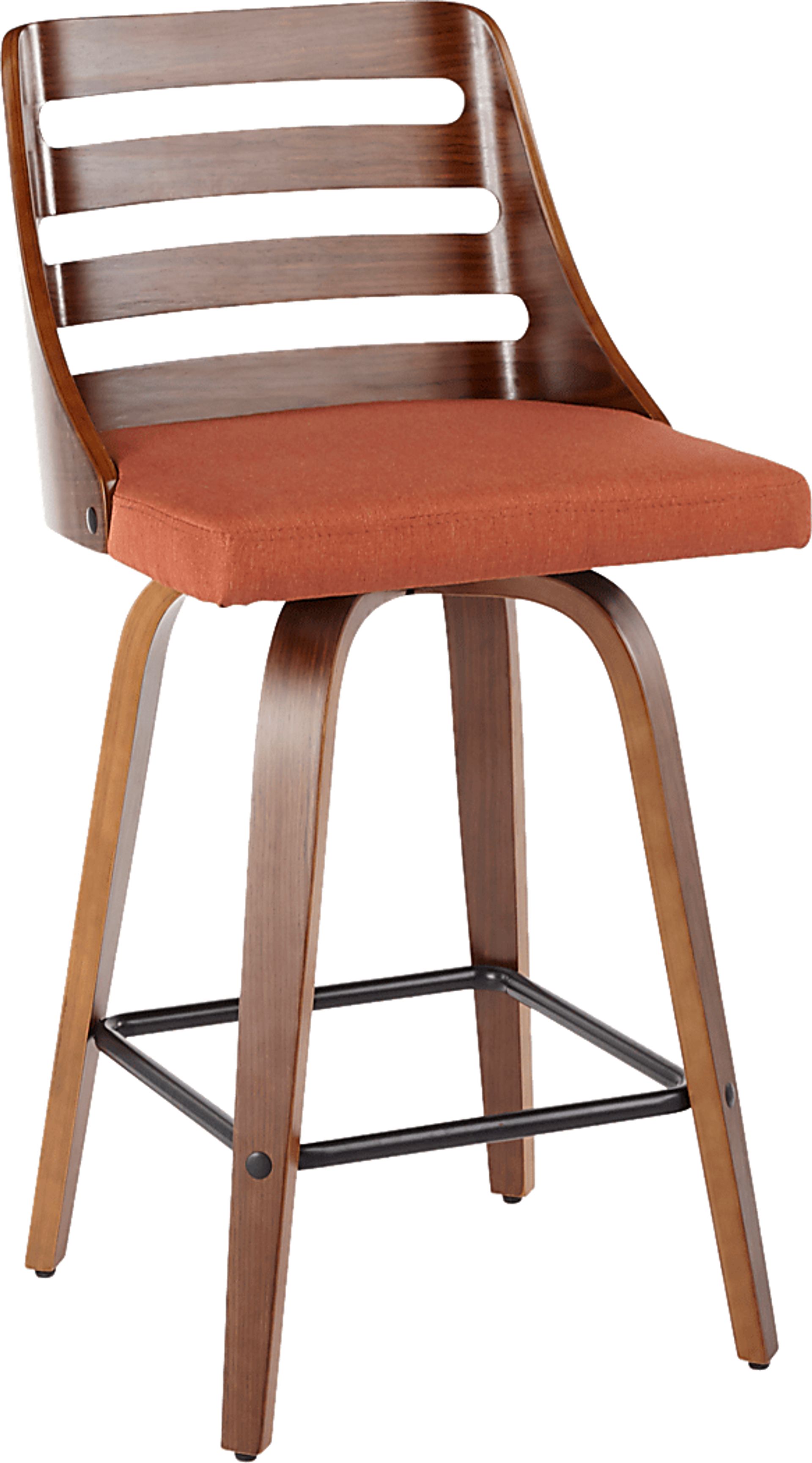 Woolwich Orange Counter Height Stool, Set of 2 - Image 4