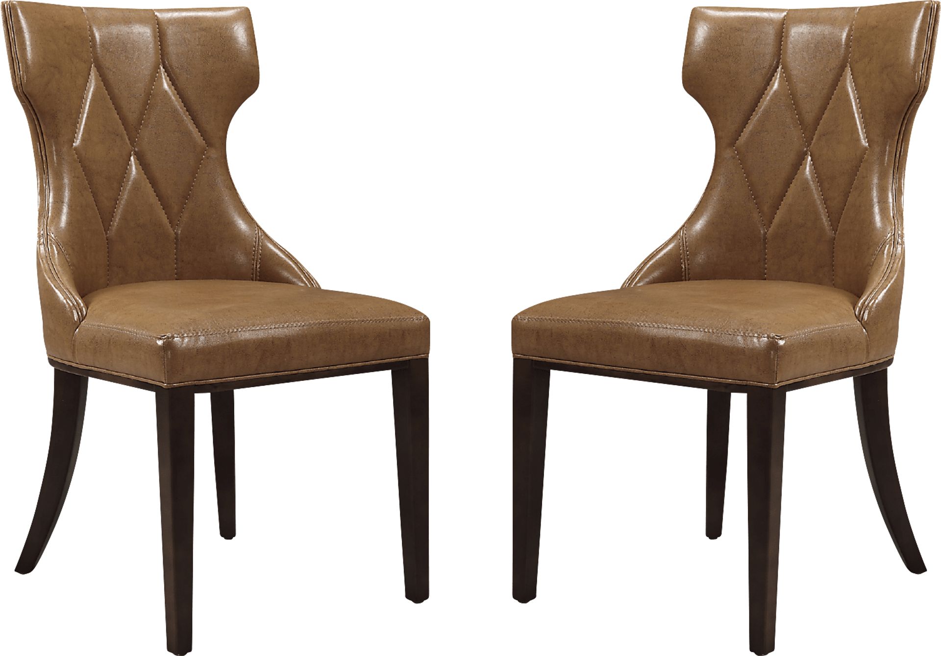 Worlddale Brown Side Chair, Set of 2 - Image 1