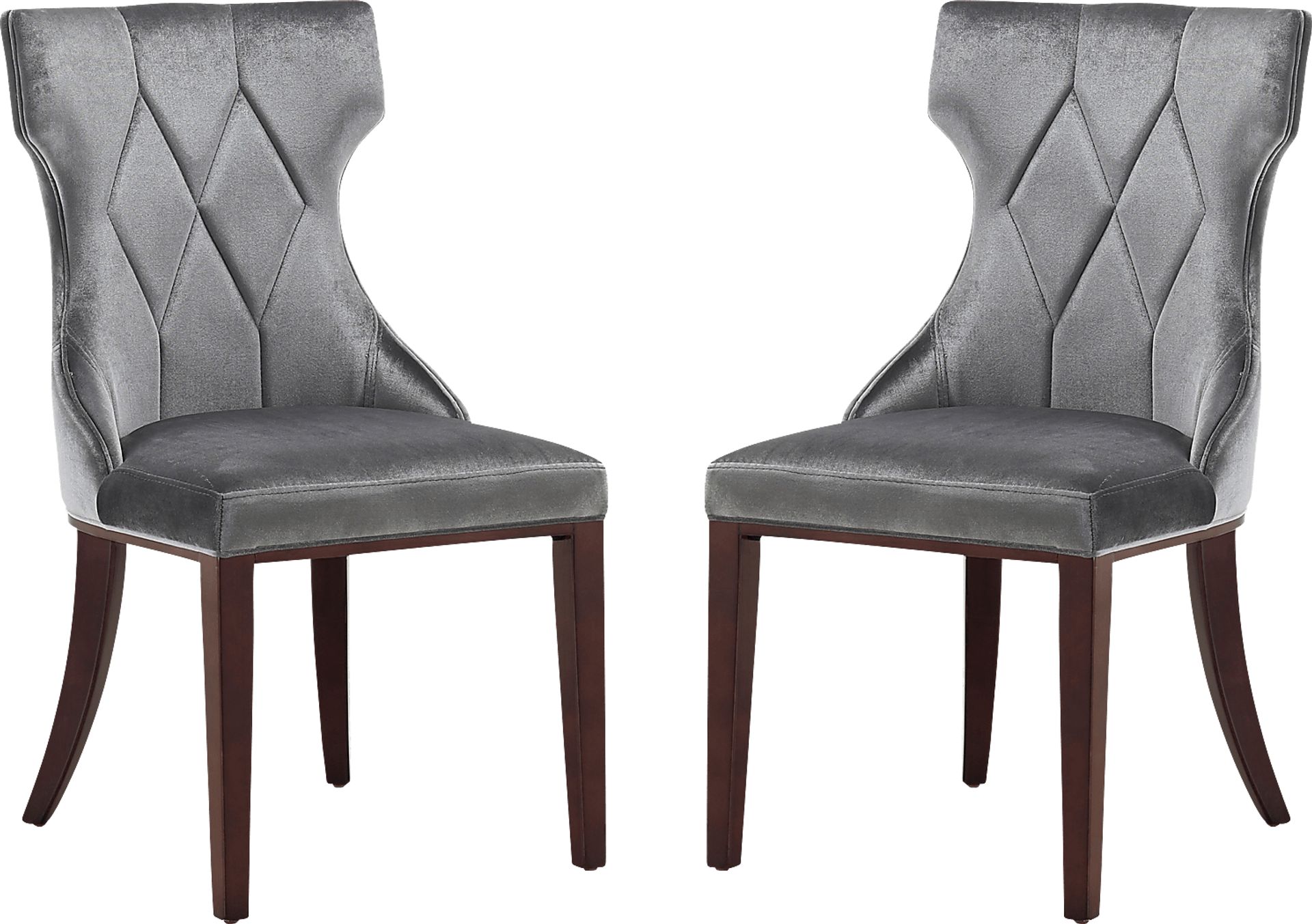 Worlddale Dark Gray Side Chair, Set of 2 - Image 1