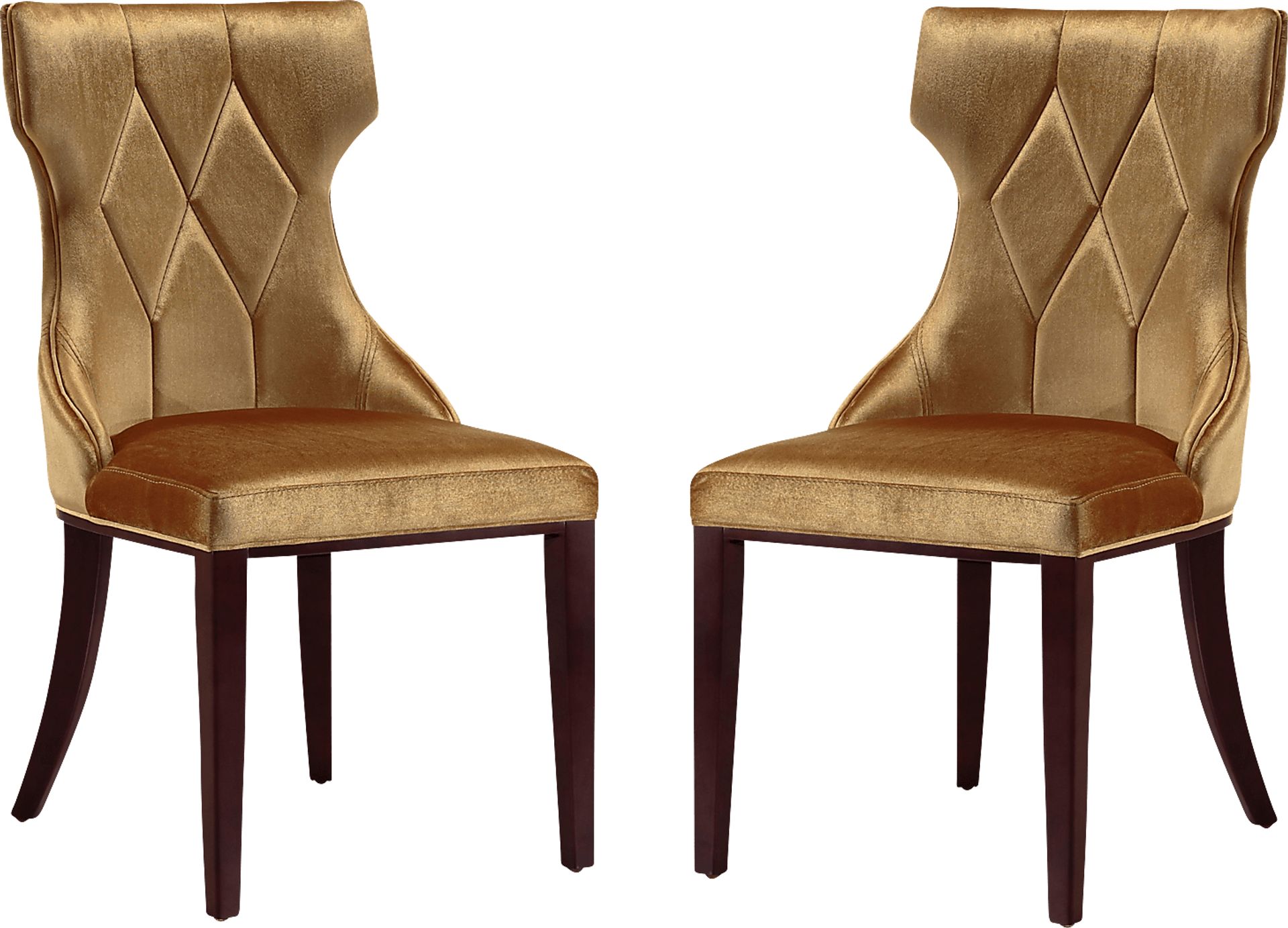 Worlddale Gold Side Chair, Set of 2 - Image 1