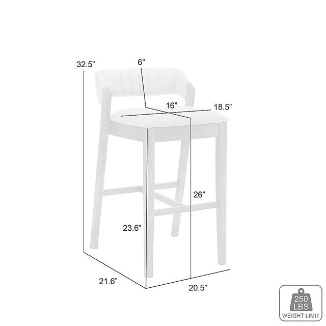 Worldwood I Brown and Cream Counter Height Stool - Thumbnail - Image 8