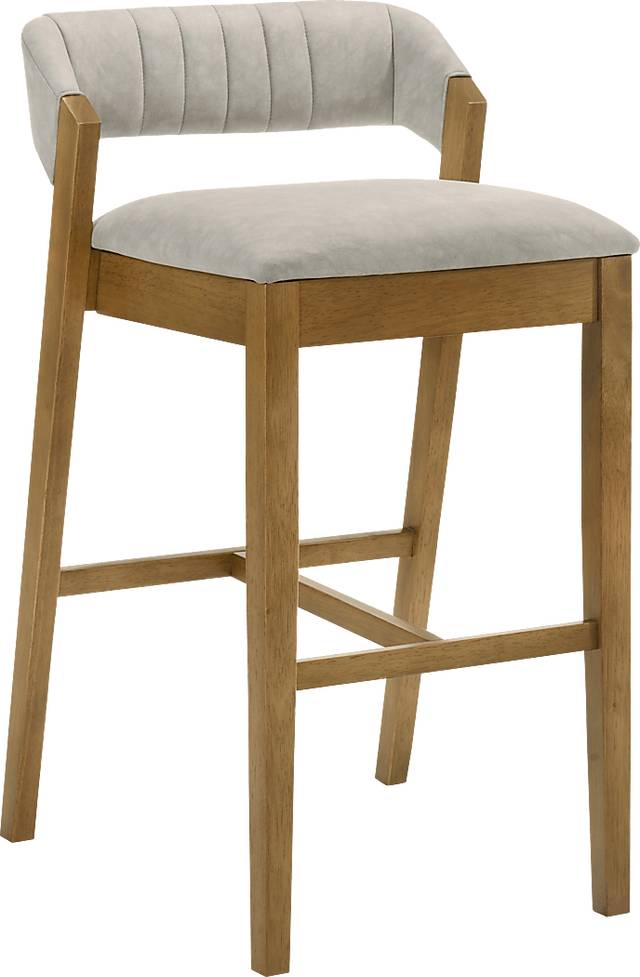 Worldwood I Brown and Cream Counter Height Stool - Thumbnail - Image 1
