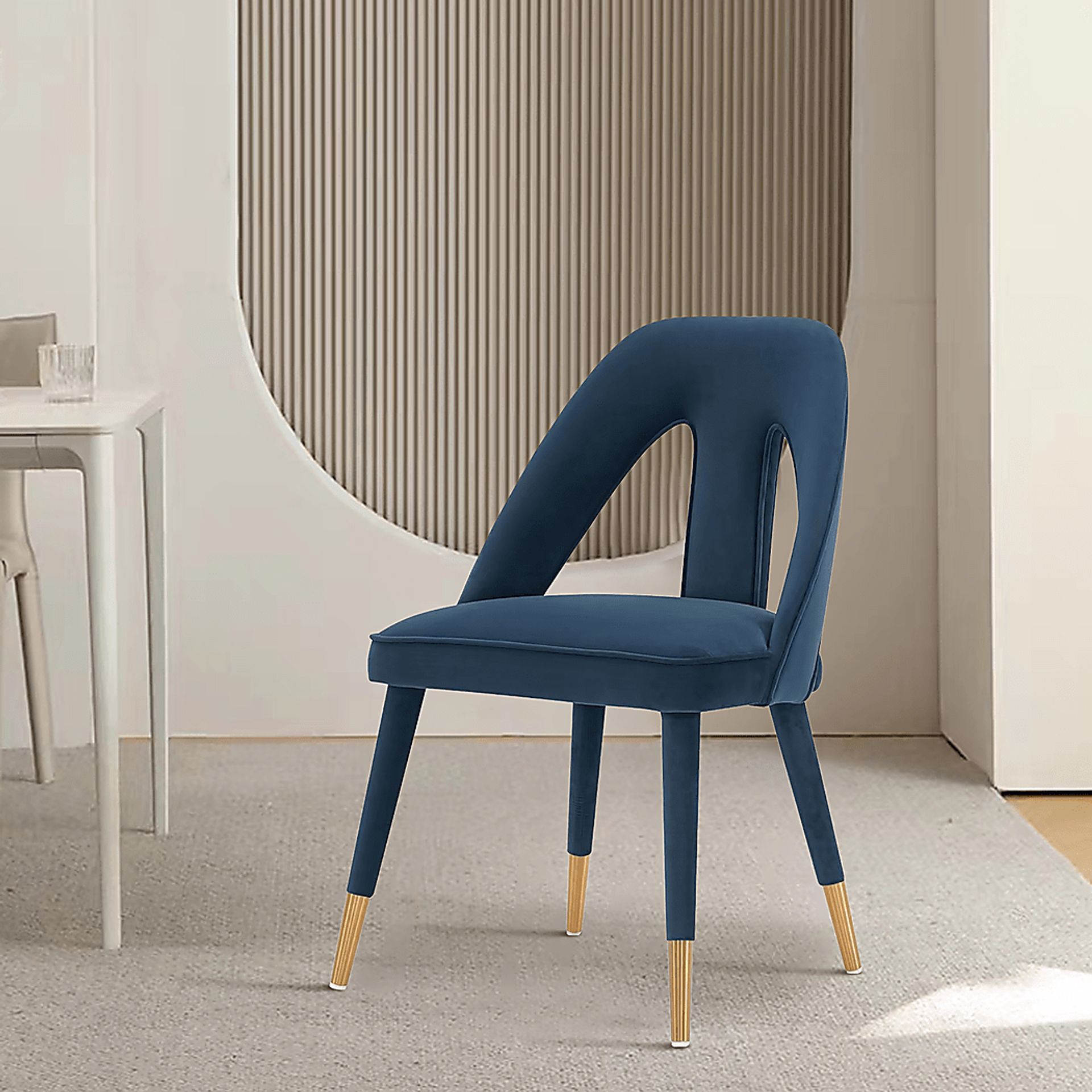 Woronoco Blue Side Chair - Image 2
