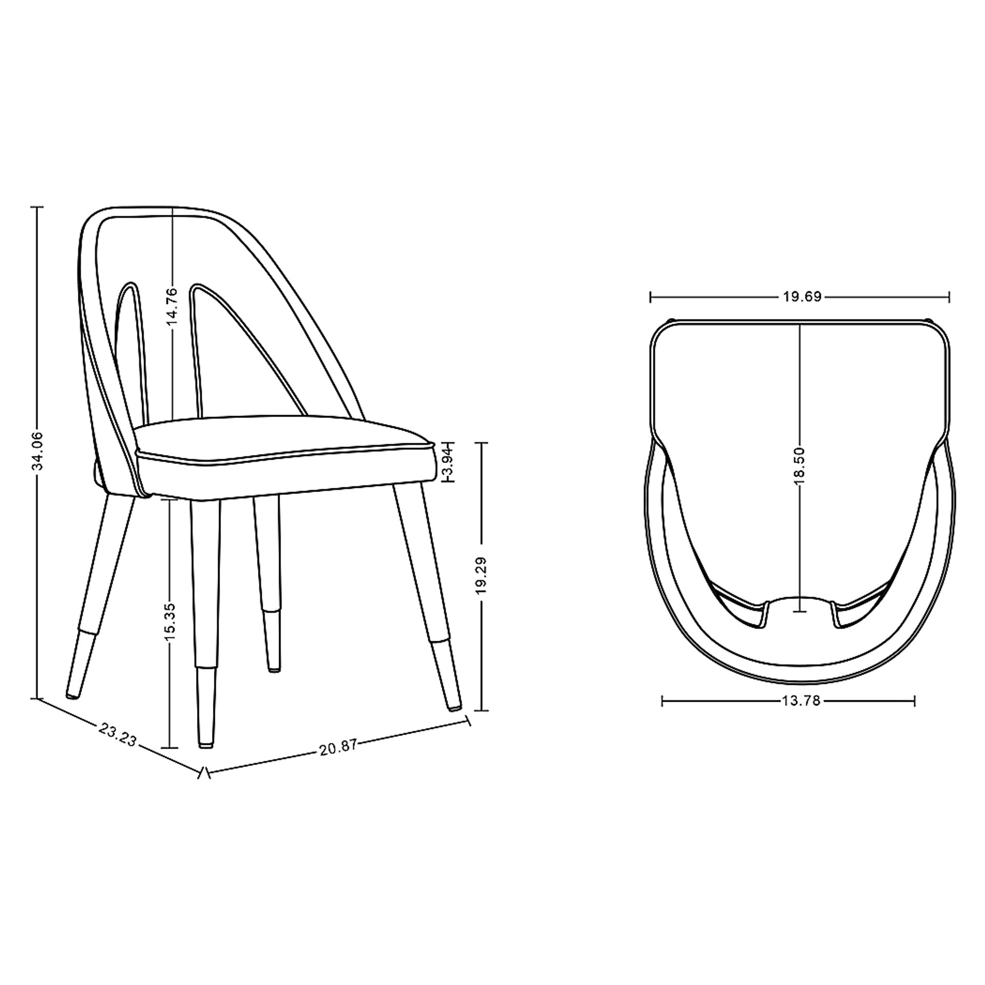 Woronoco Gray Side Chair - Image 9