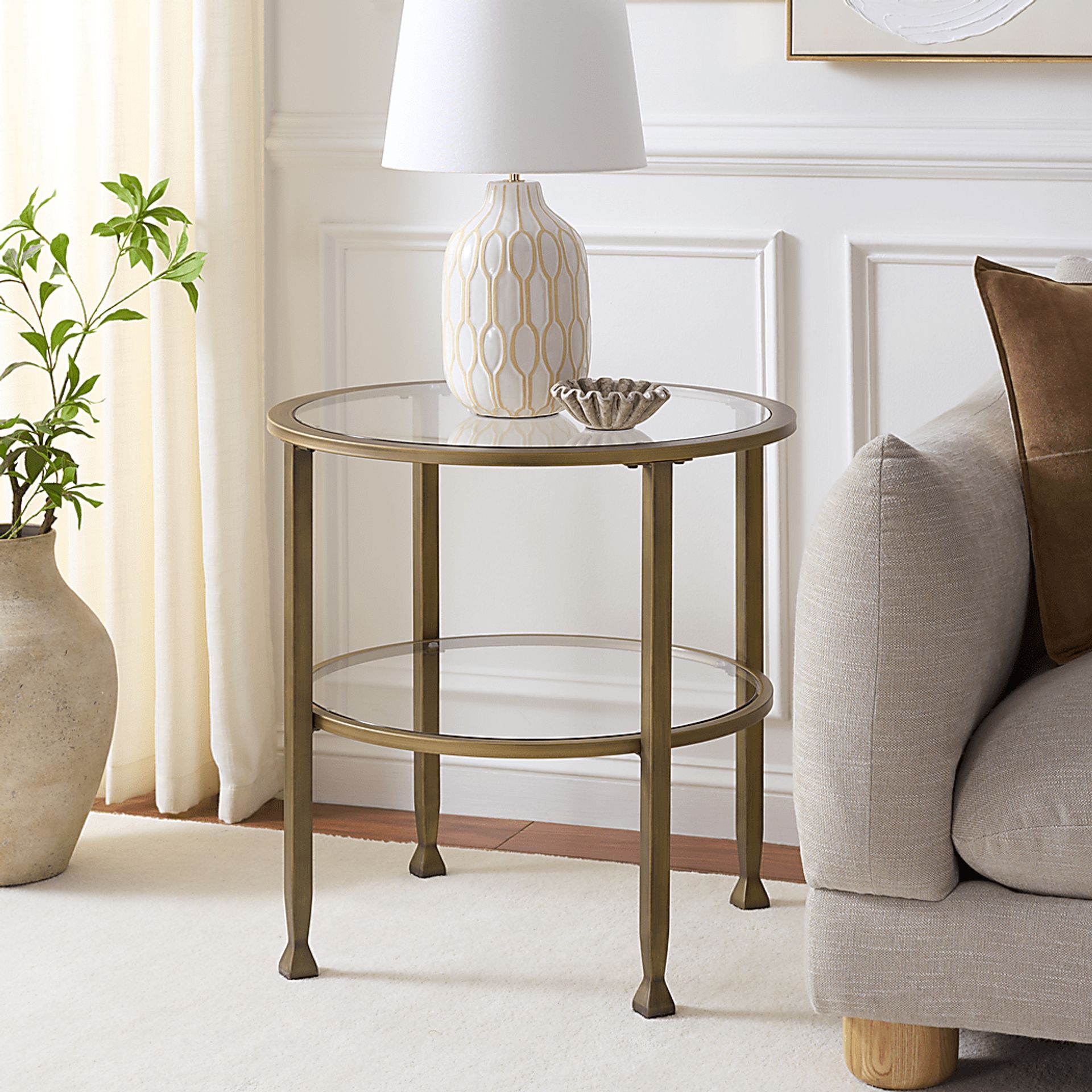 Worston Brass End Table - Image 2