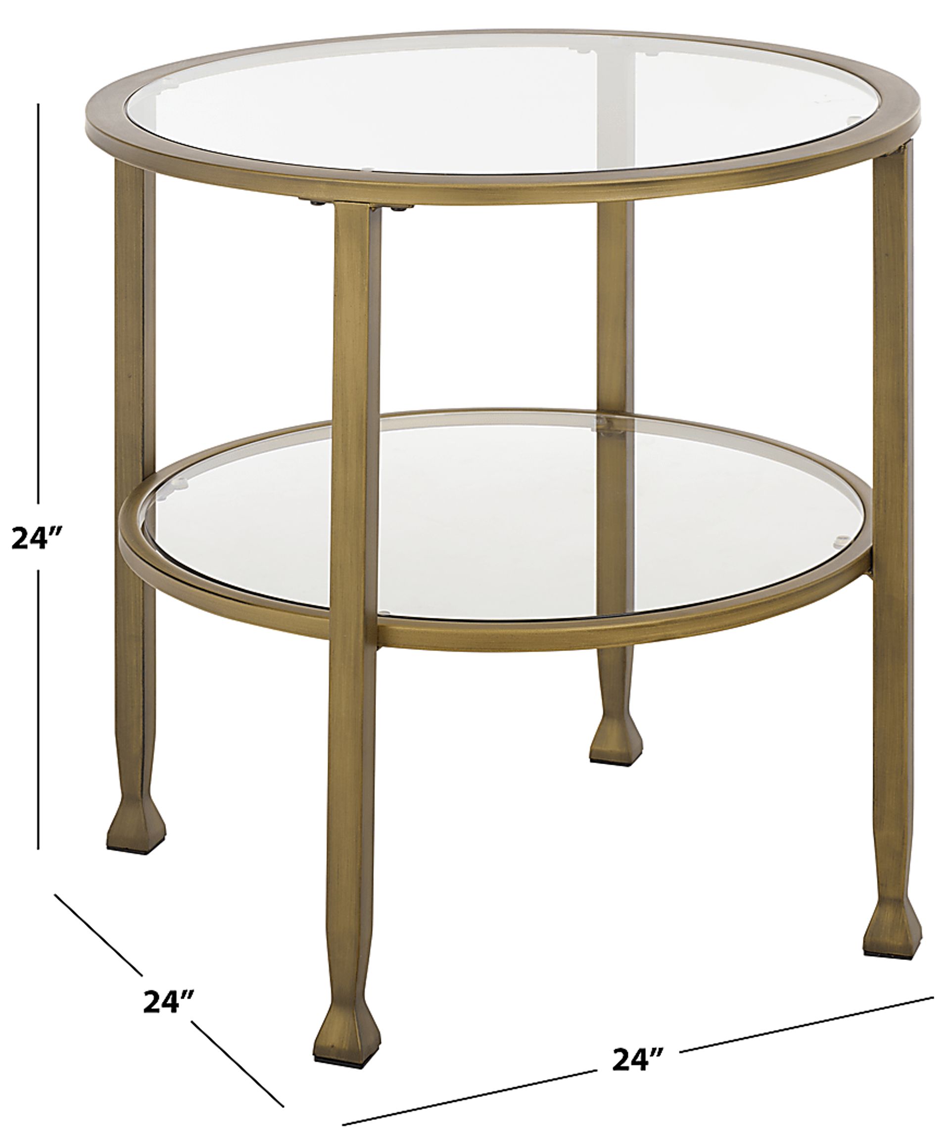 Worston Brass End Table - Image 8