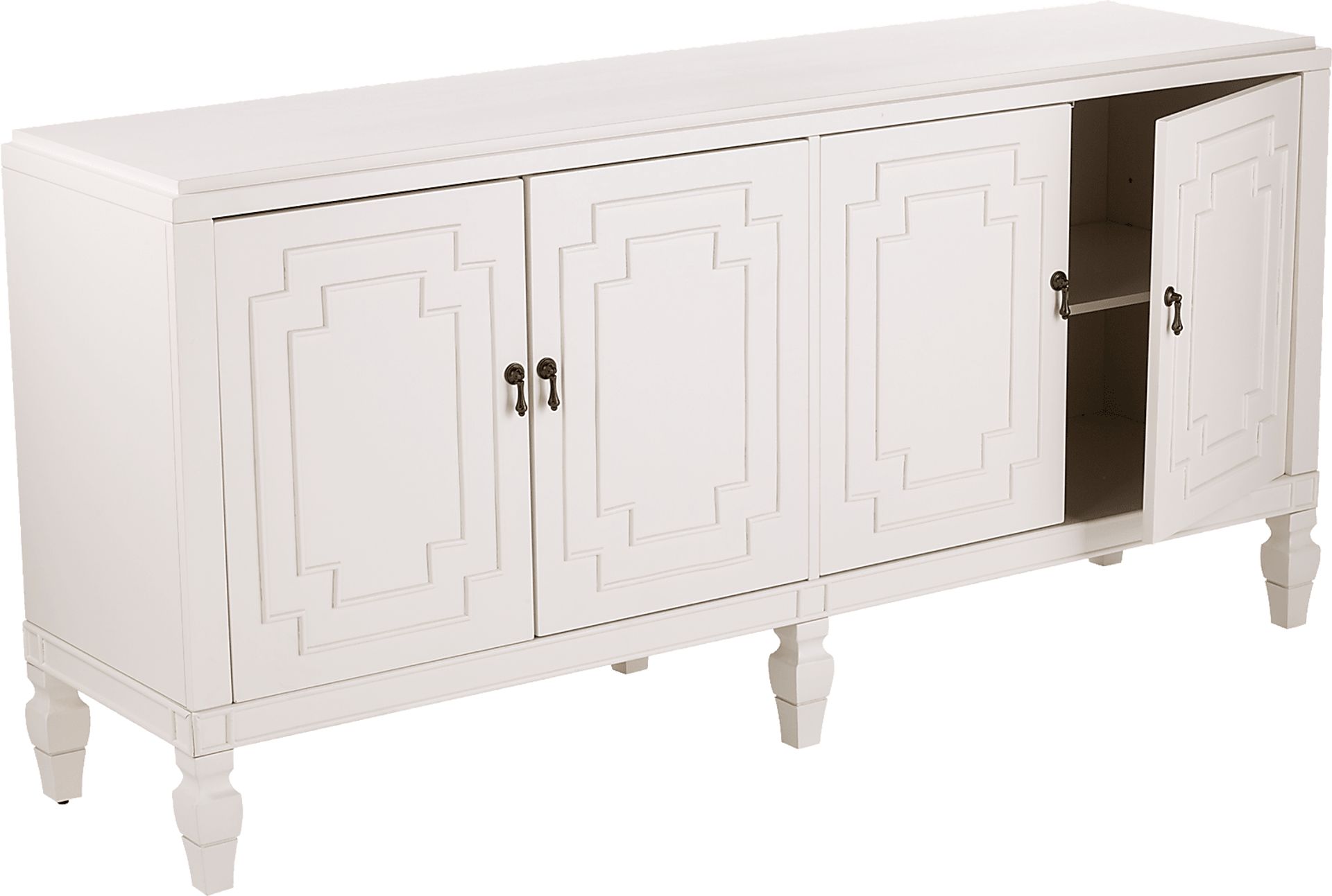 Worthen White Credenza - Image 2