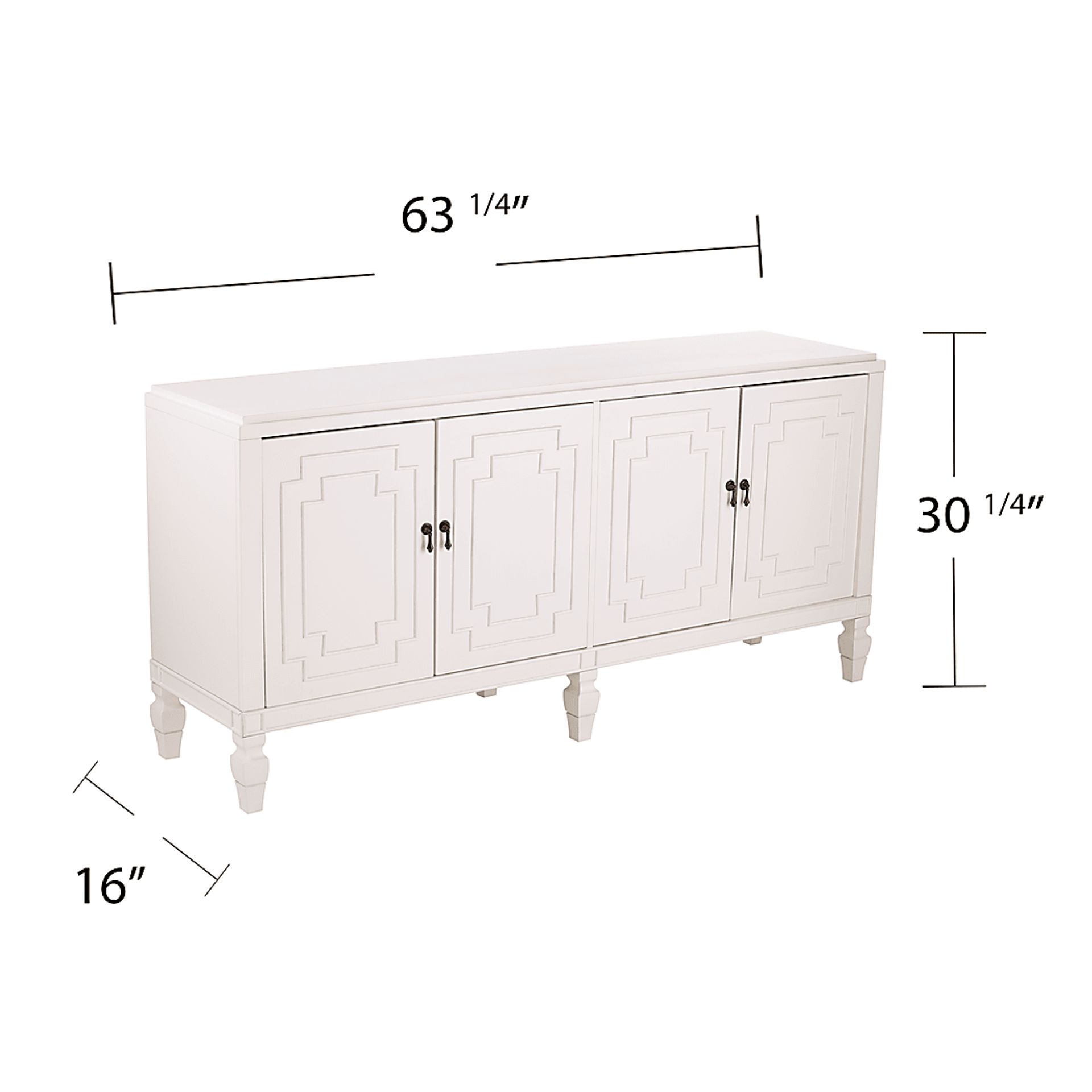 Worthen White Credenza - Image 5