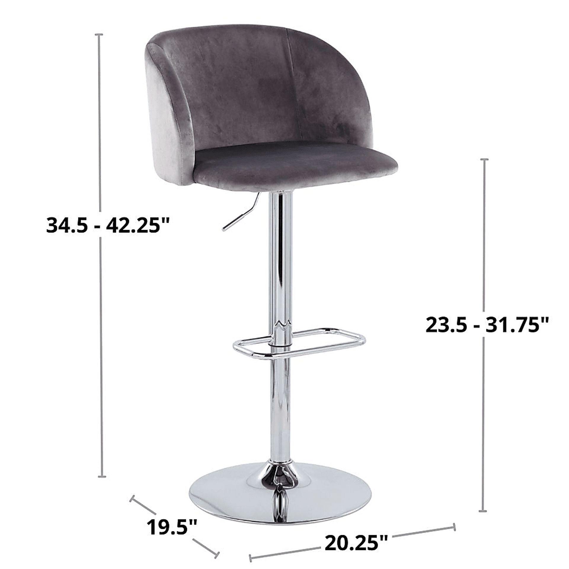 Worthford Gray Adjustable Swivel Barstool, Set of 2 - Image 12