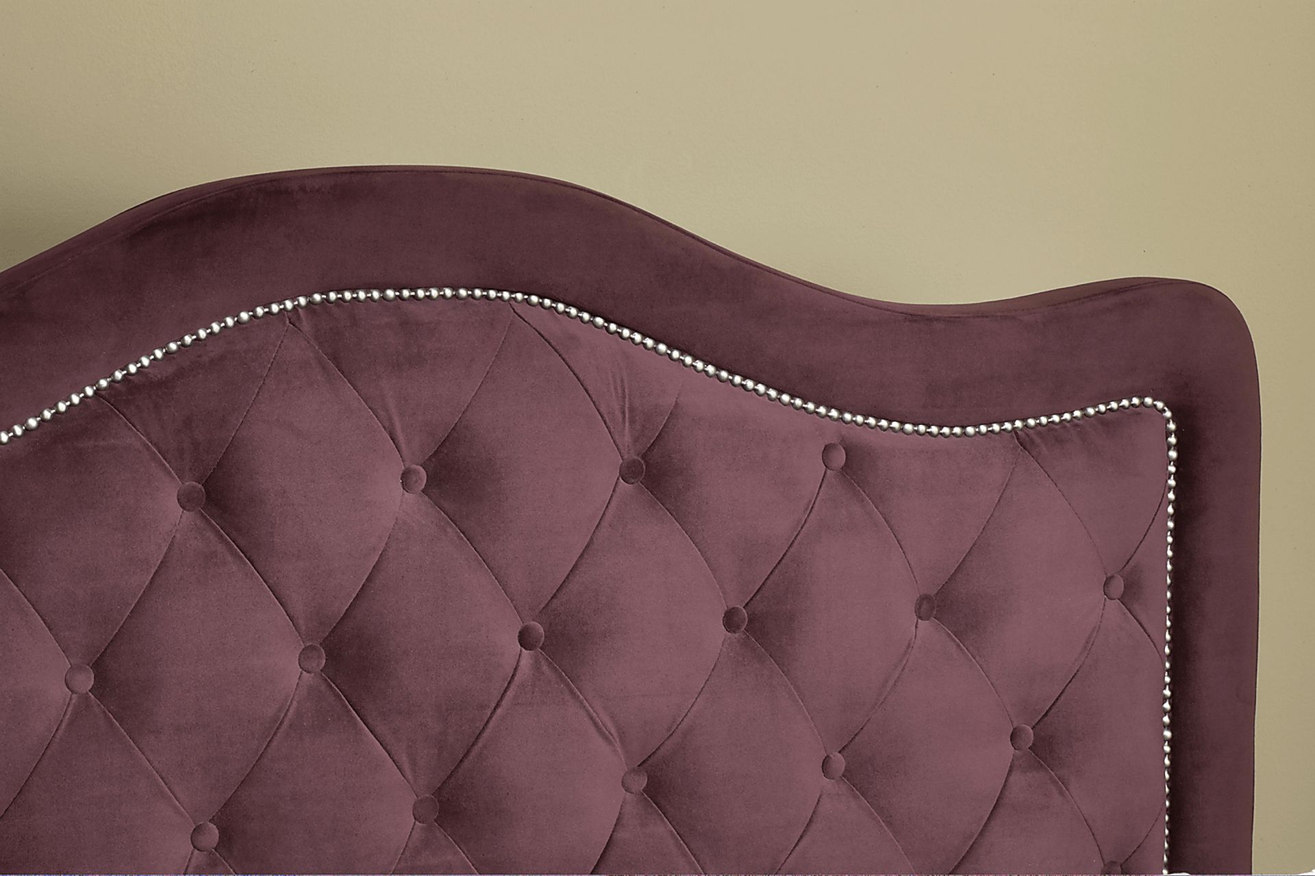 Worwick Purple Queen Upholstered Headboard - Image 2