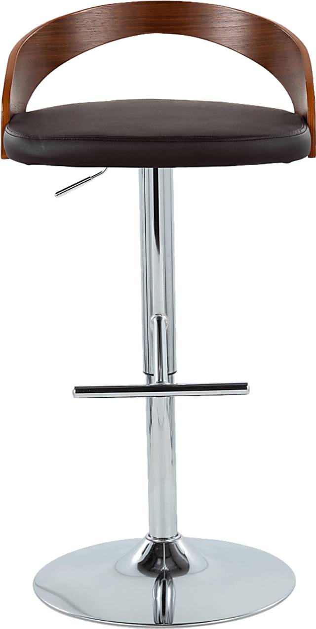Wrayhall I Brown Adjustable Swivel Barstool, Set of 2 - Thumbnail - Image 7