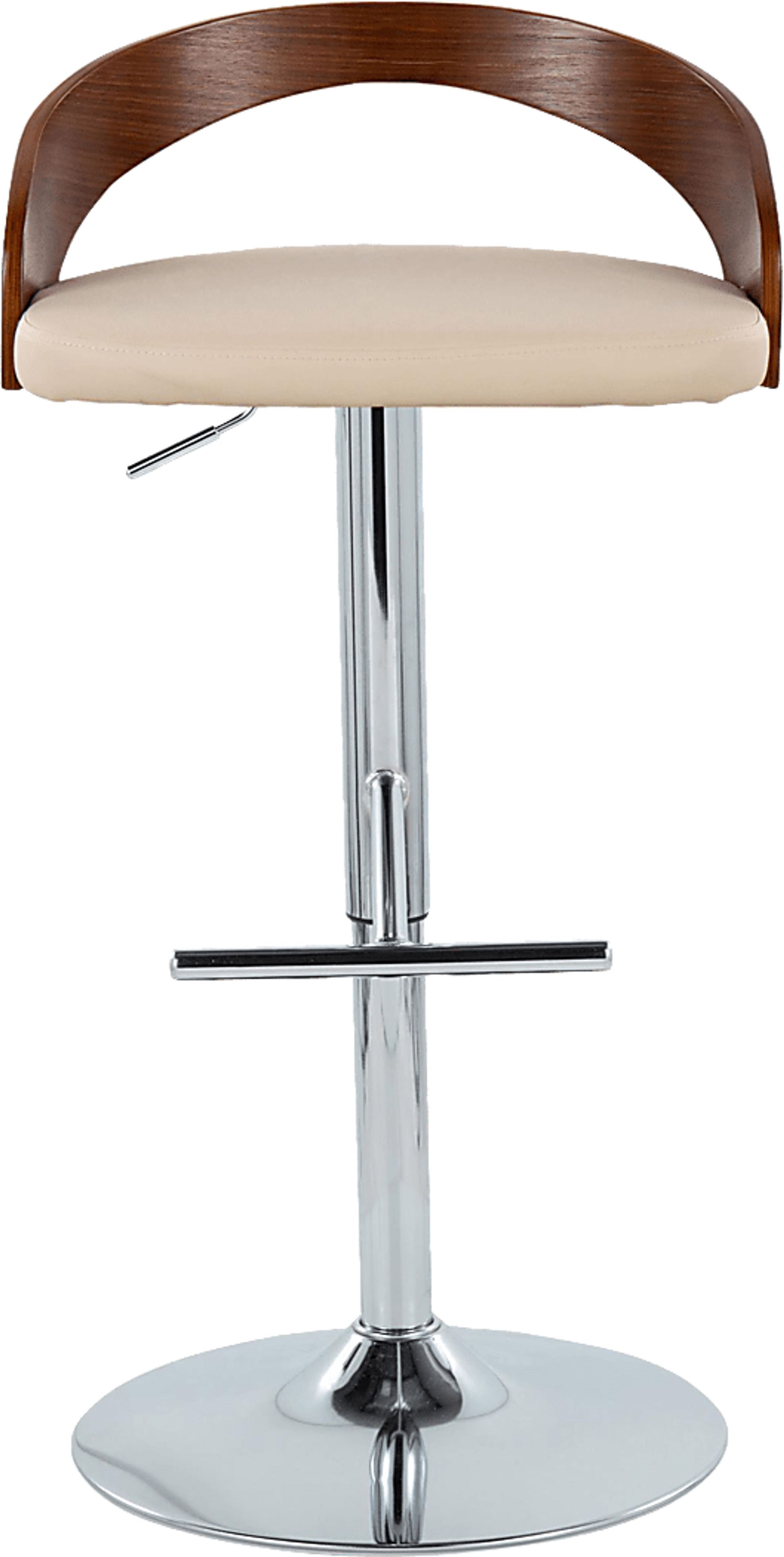 Wrayhall I Cream Adjustable Swivel Barstool, Set of 2 - Image 6