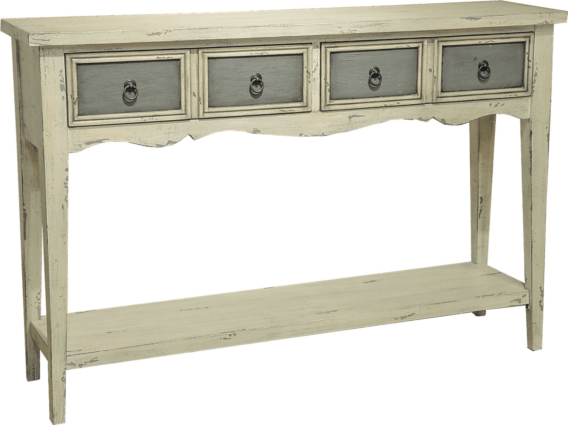 Wren White Sofa Table - Image 1