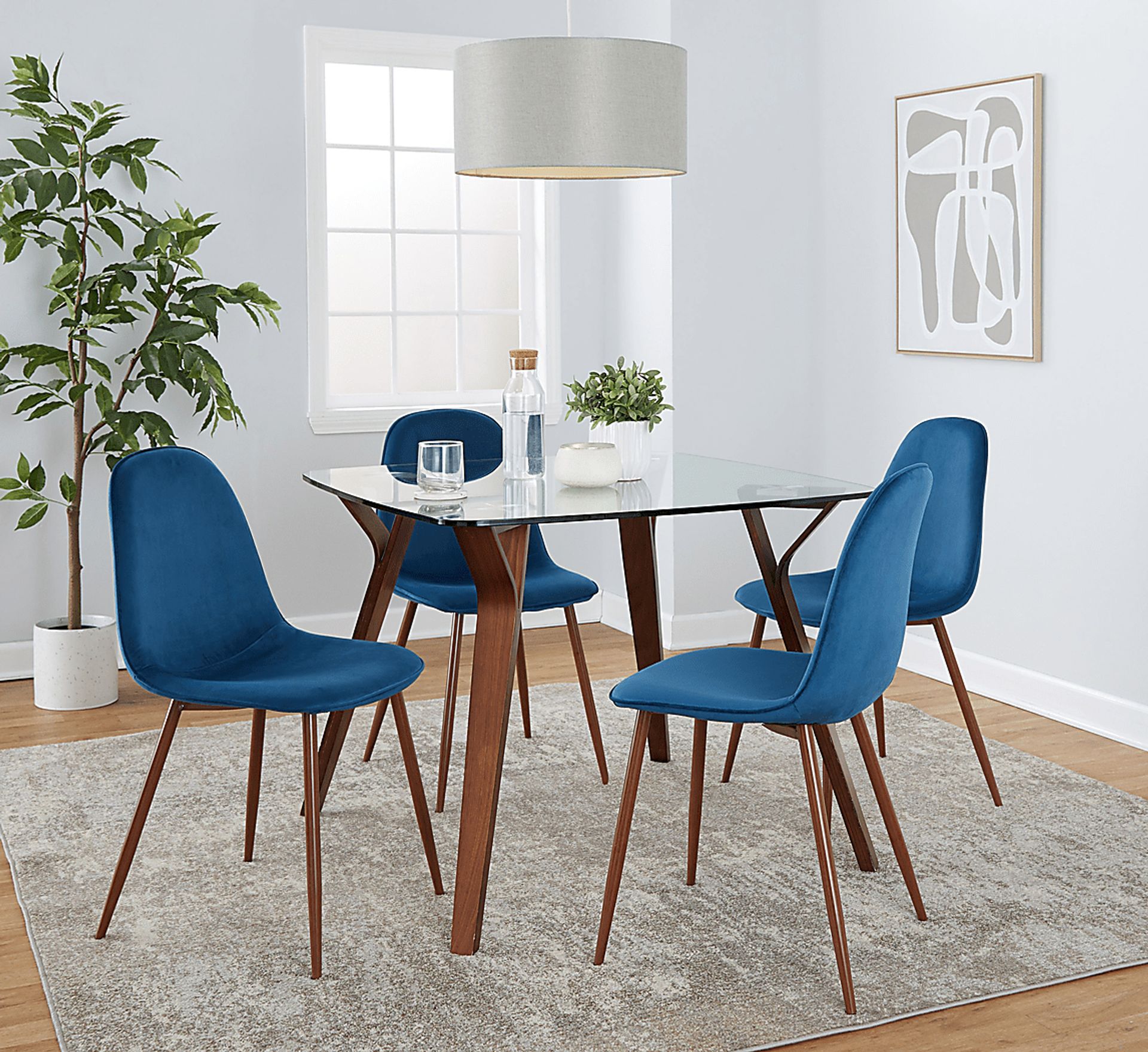 Wrenfrew II Blue 5 Pc Dining Set - Image 2