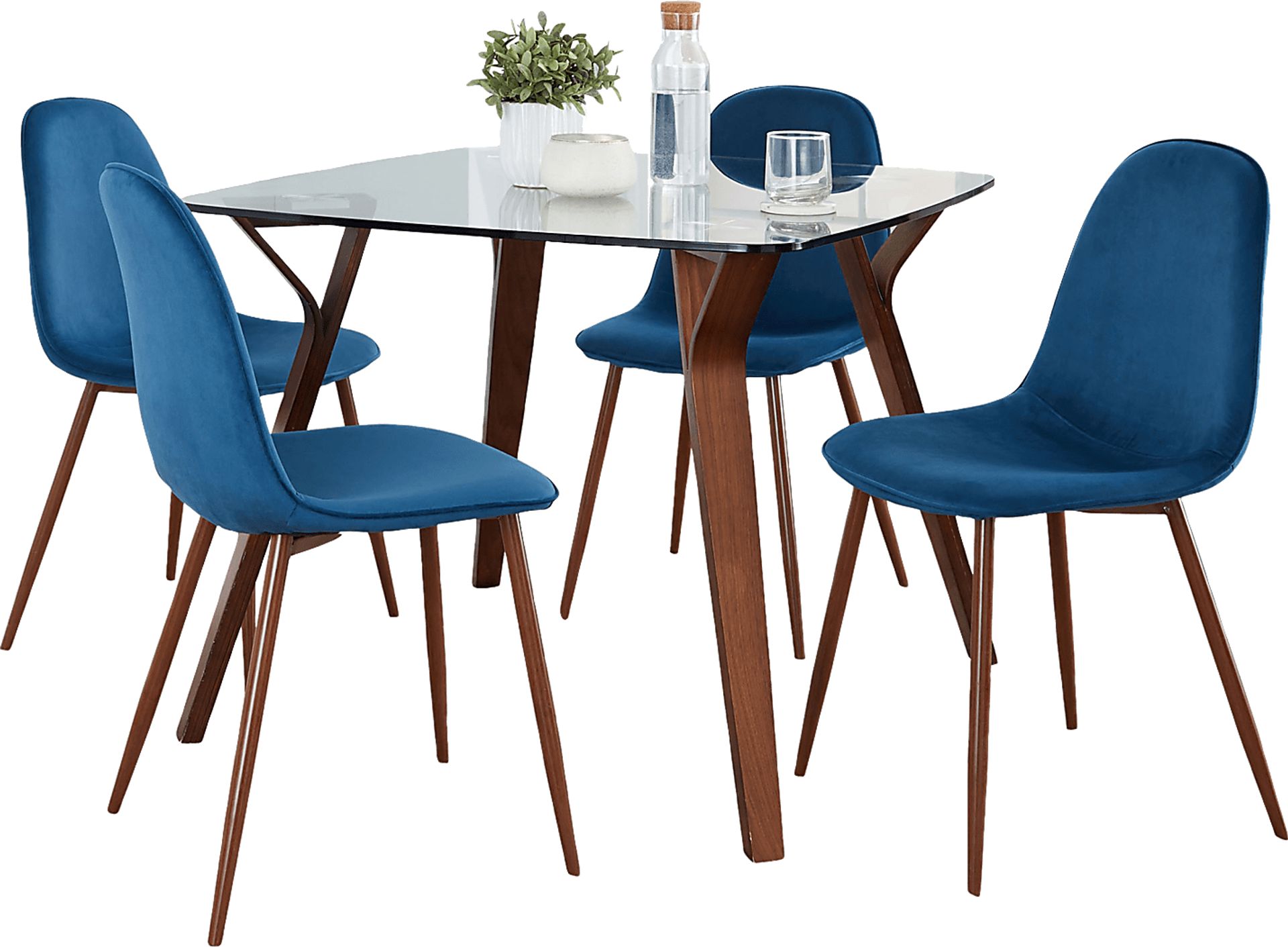 Wrenfrew II Blue 5 Pc Dining Set - Image 3